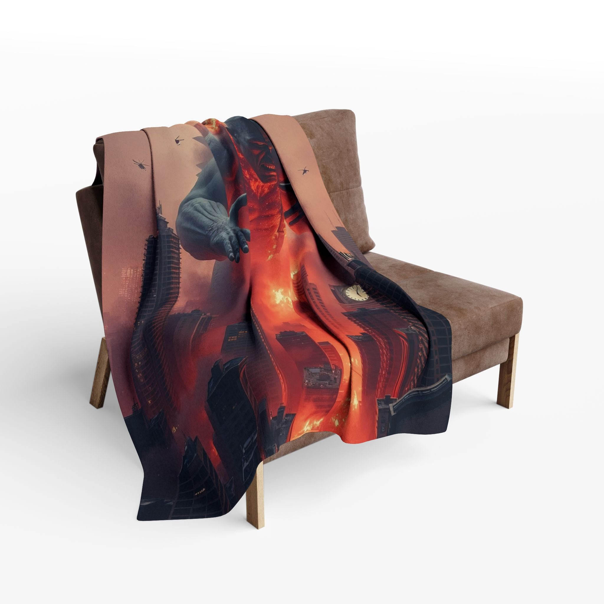 Frankenzilla Destroys City Blanket