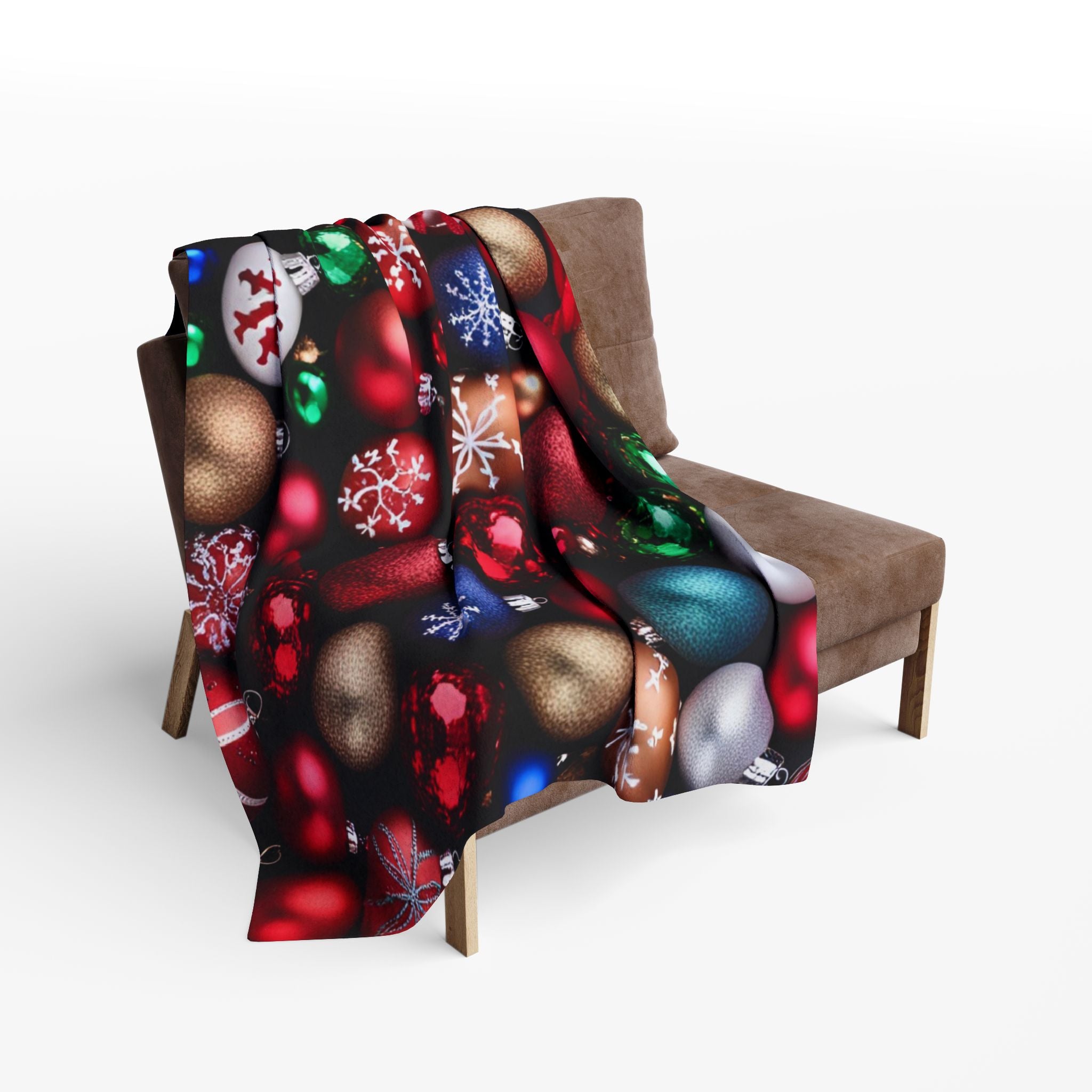 Festive Christmas Baubles Blanket