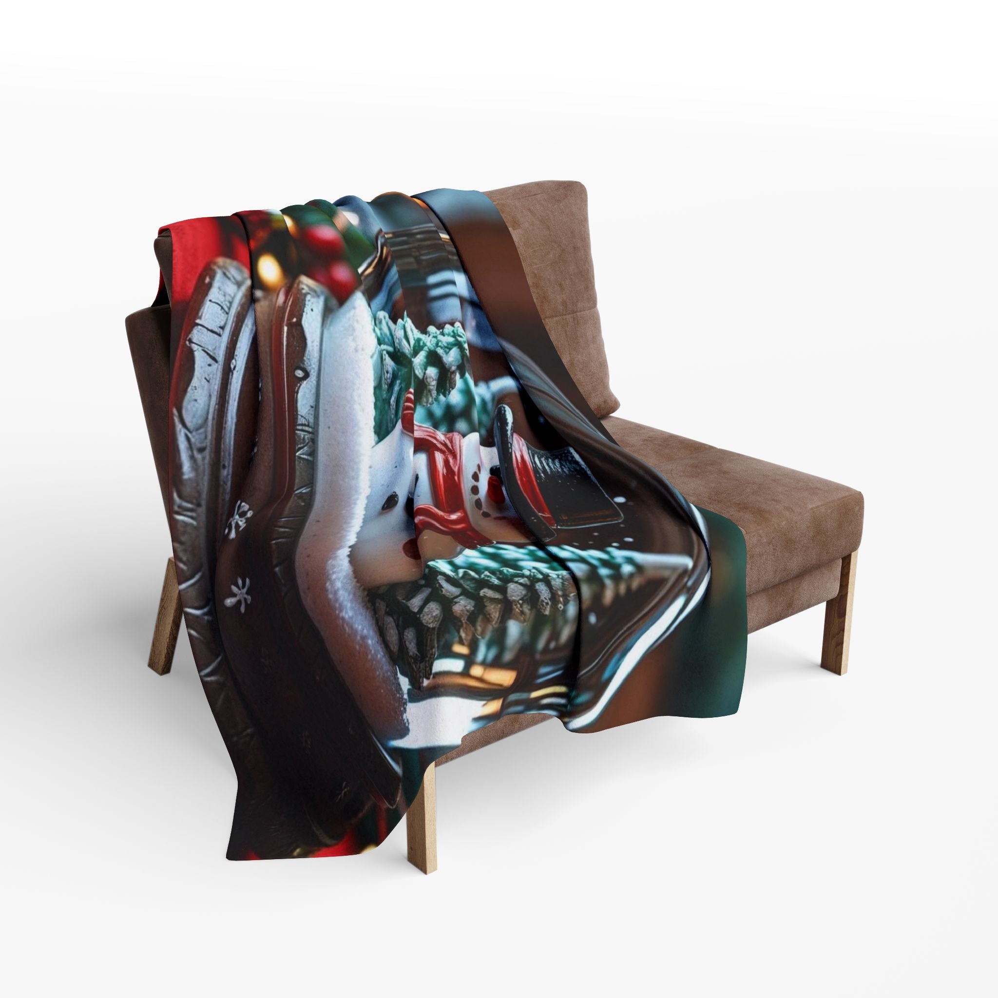 Festive Snowman Snow Globe Blanket