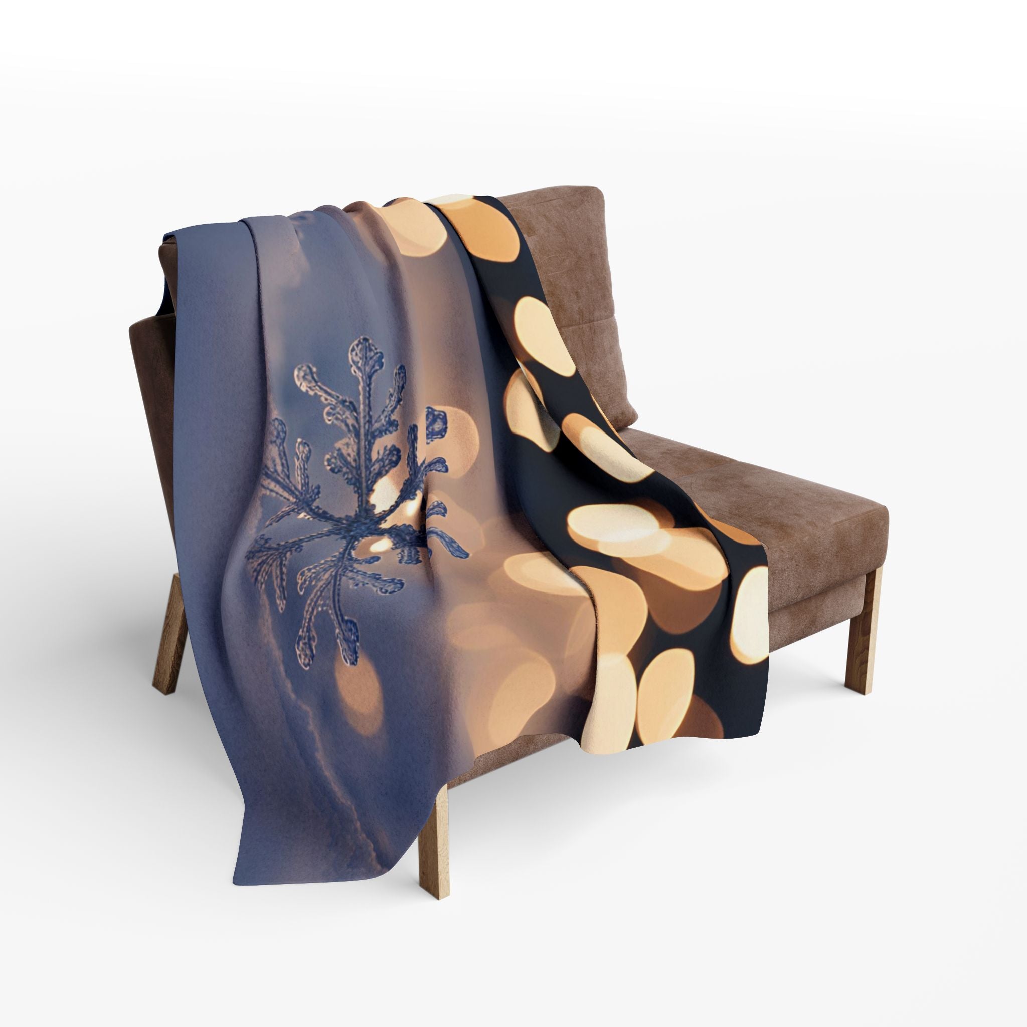 Snowflake Snow Fairy Lights Blanket