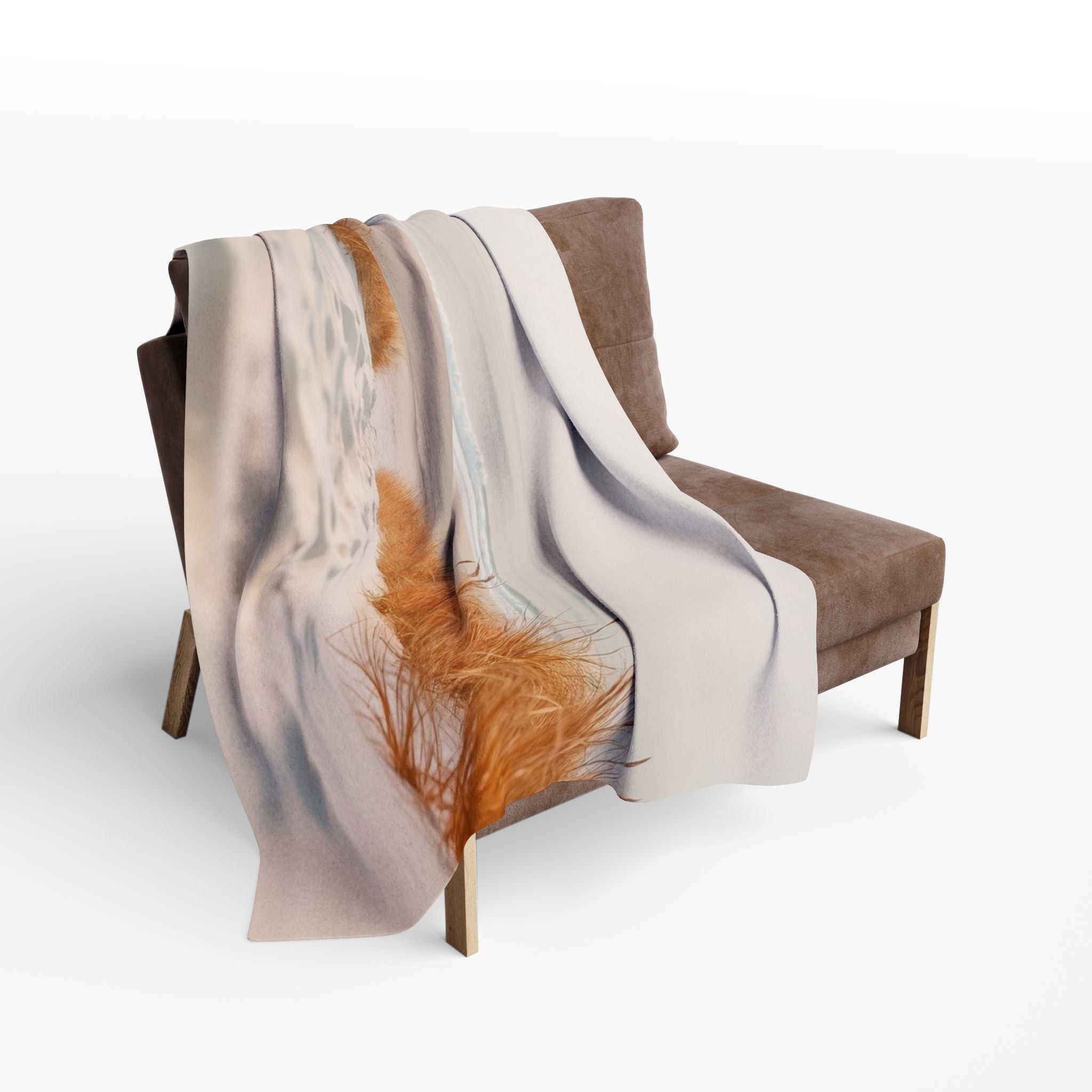 Serene Costal Beach Sea Grass Blanket