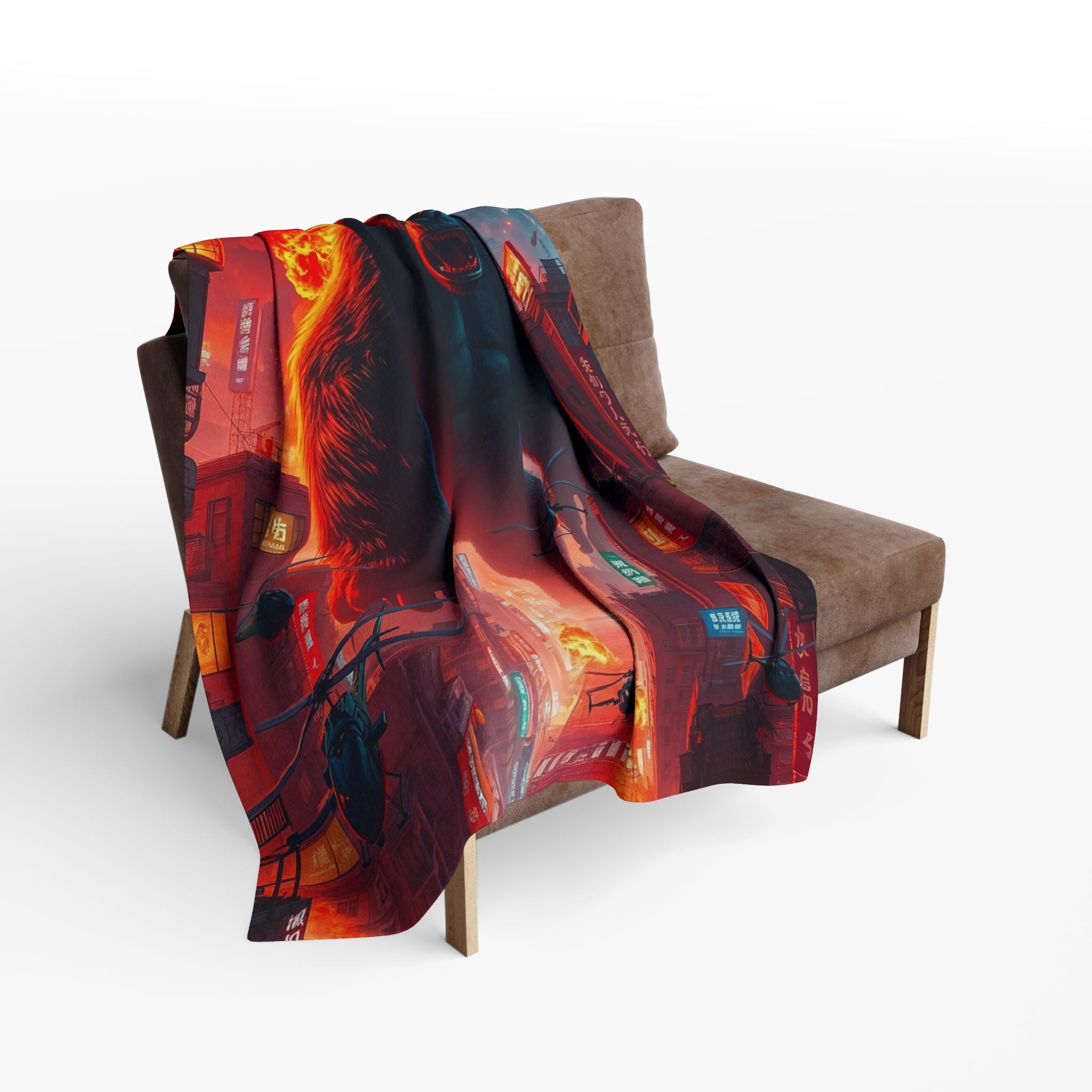 Ape Destroys Tokyo City Blanket