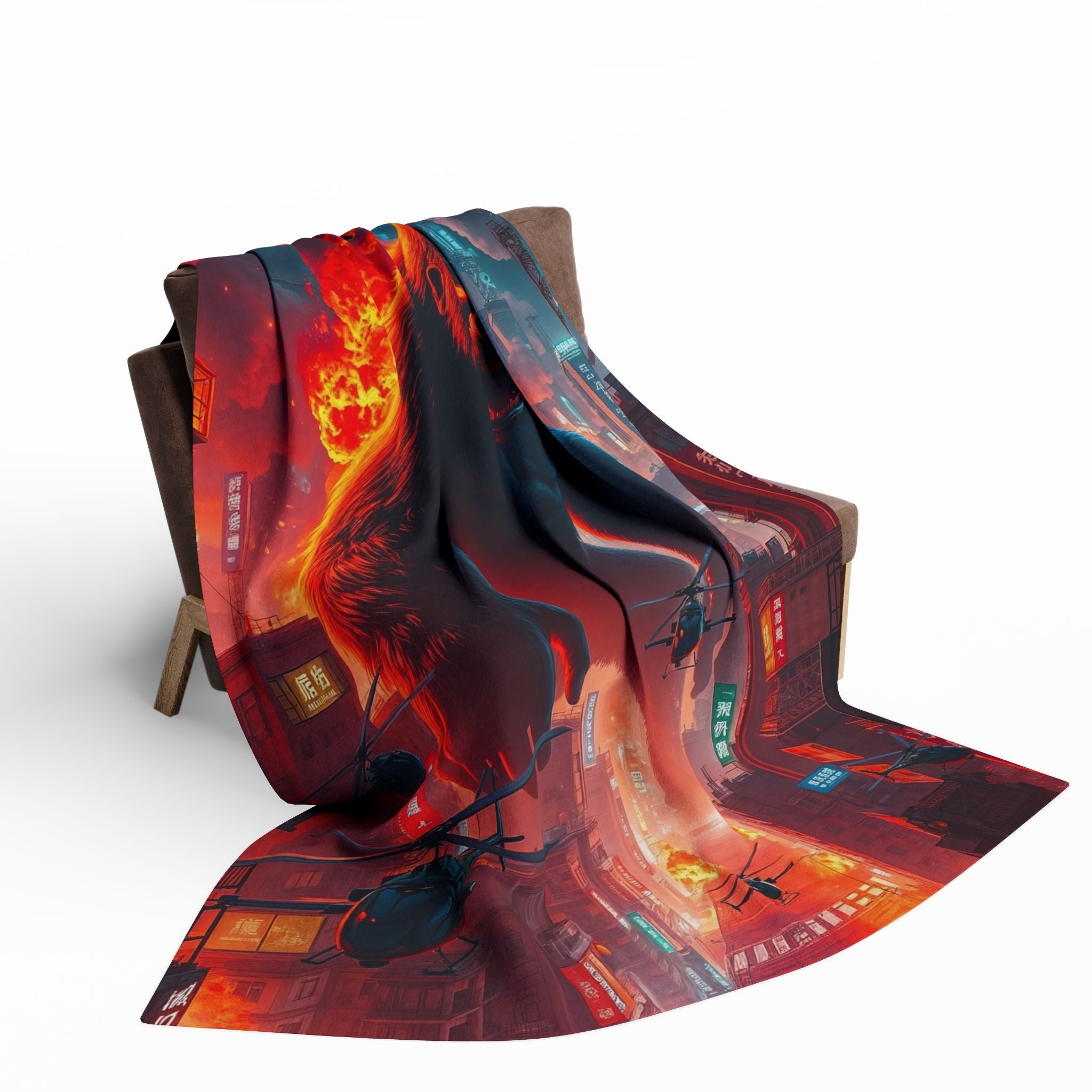 Ape Destroys Tokyo City Blanket