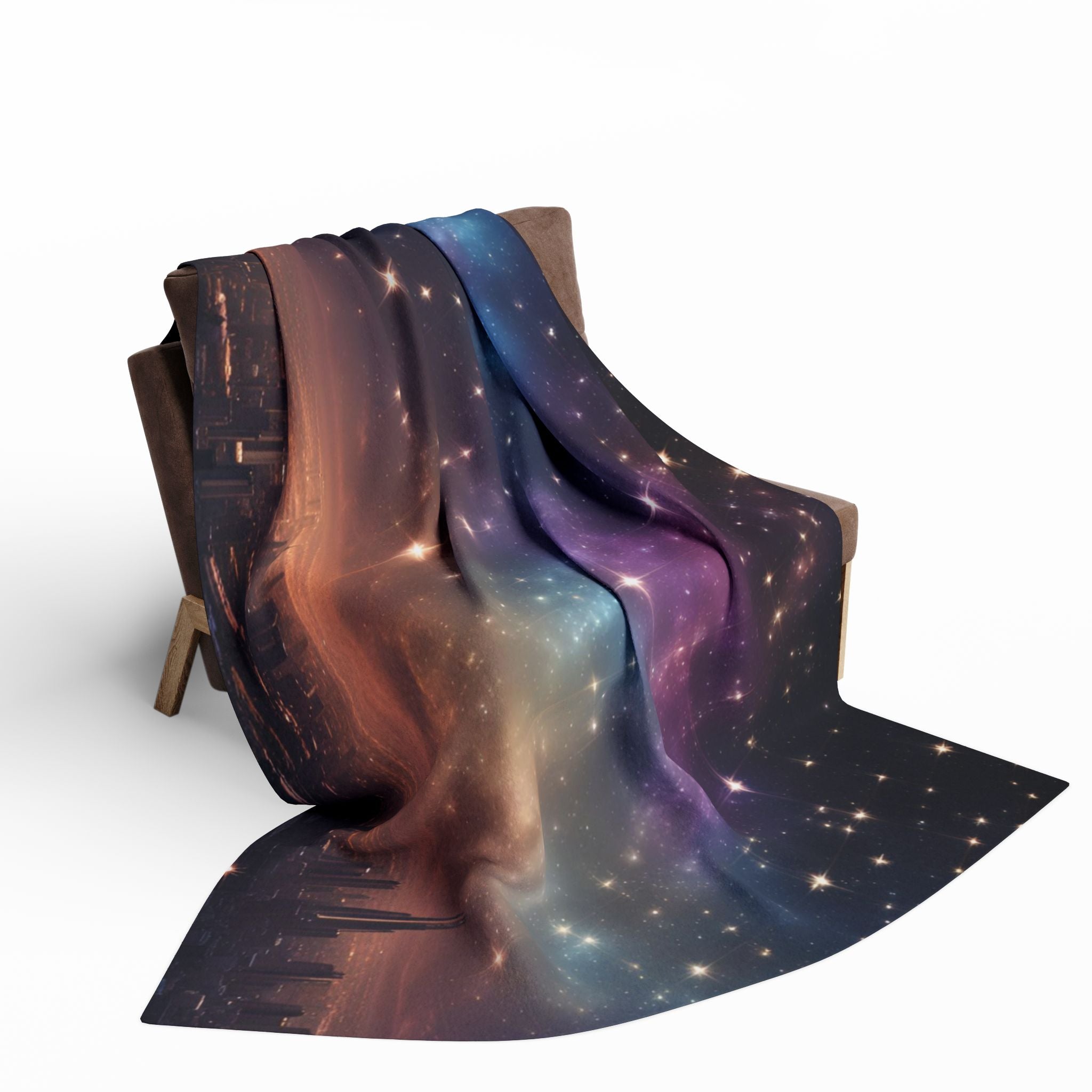 Cosmic City Skyline Blanket