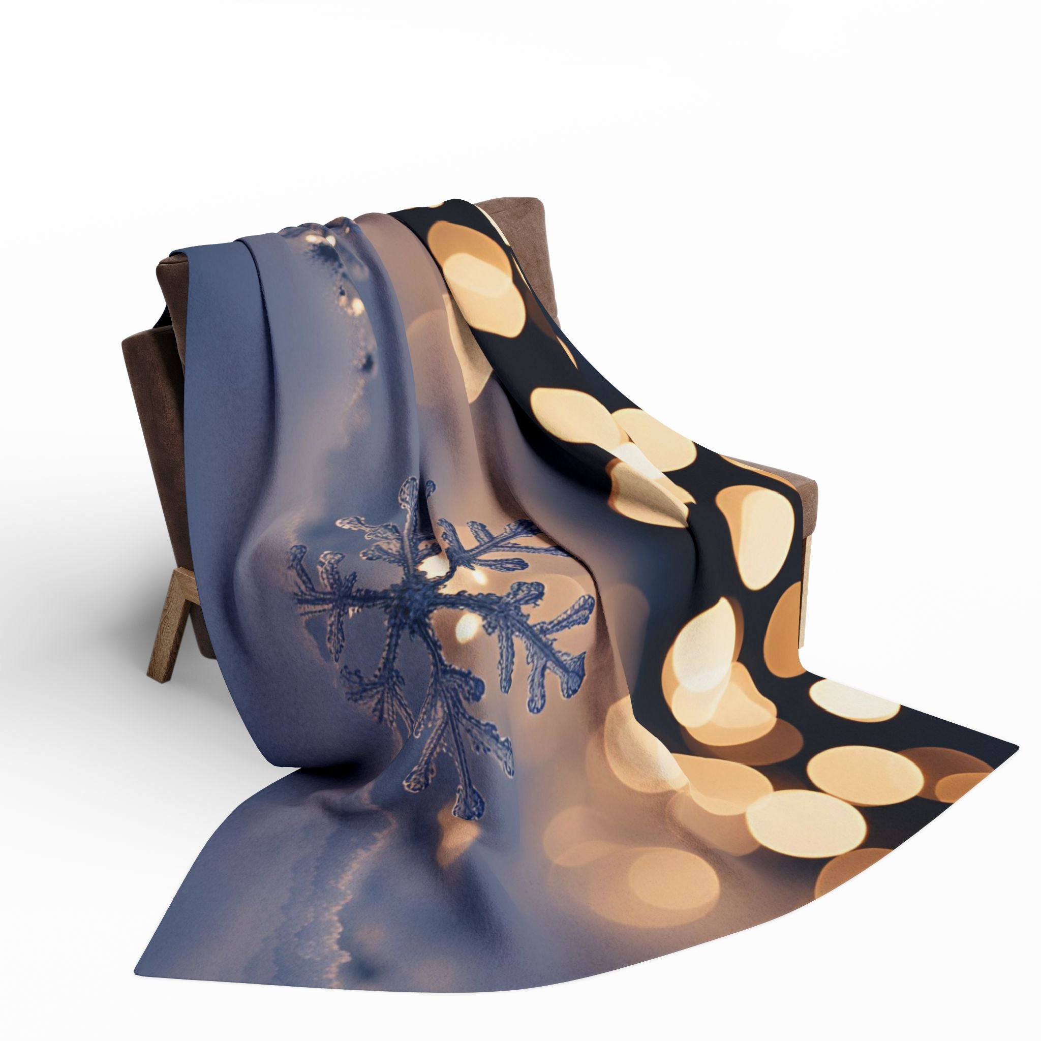 Snowflake Snow Fairy Lights Blanket