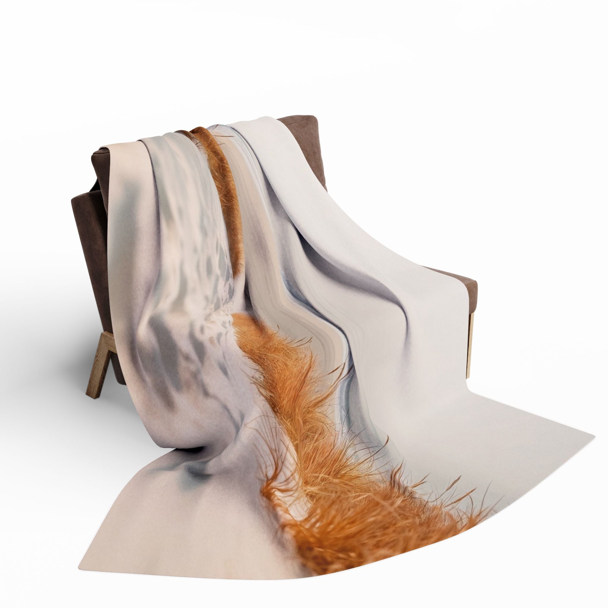 Serene Costal Beach Sea Grass Blanket