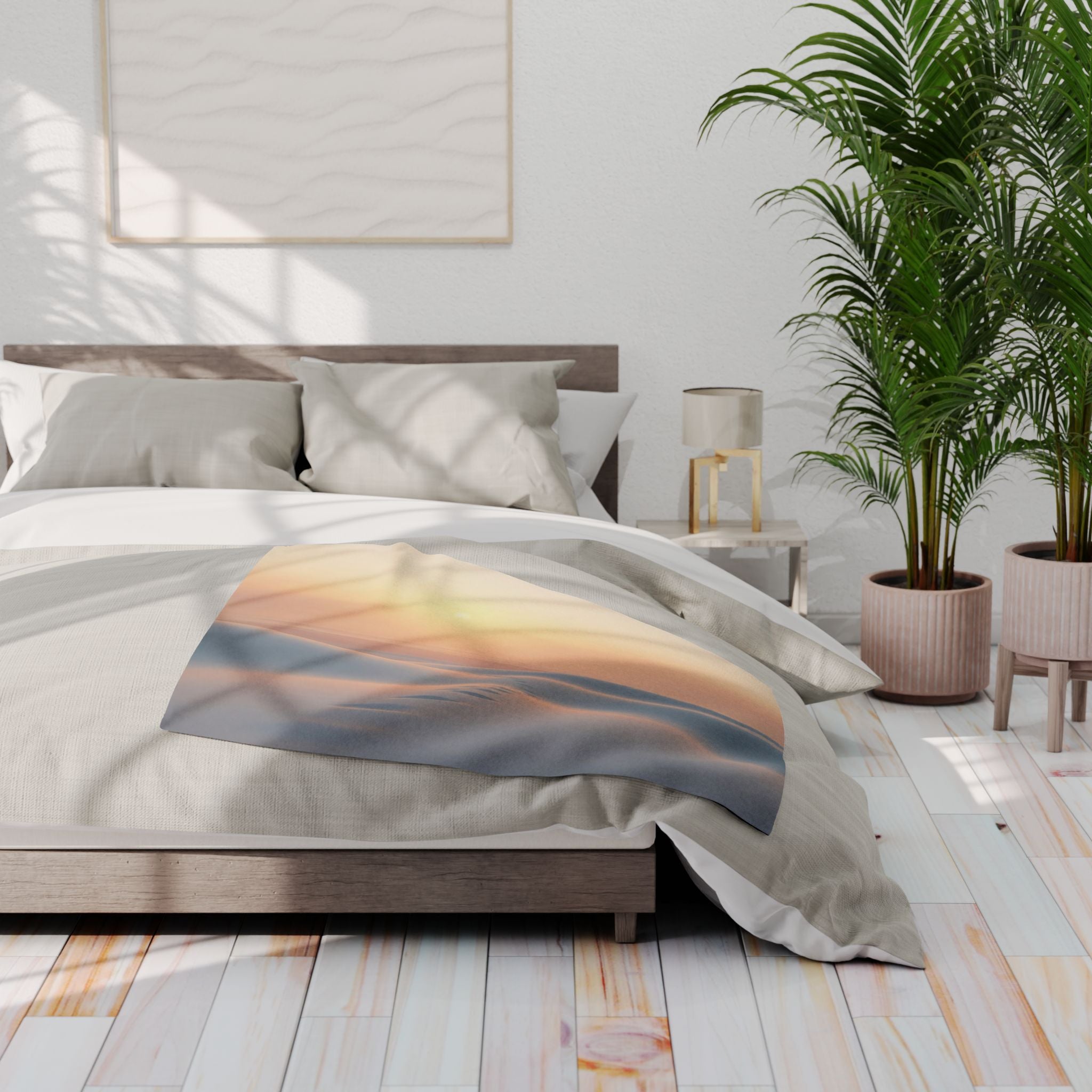 Tranquil White Sand Beach Blanket