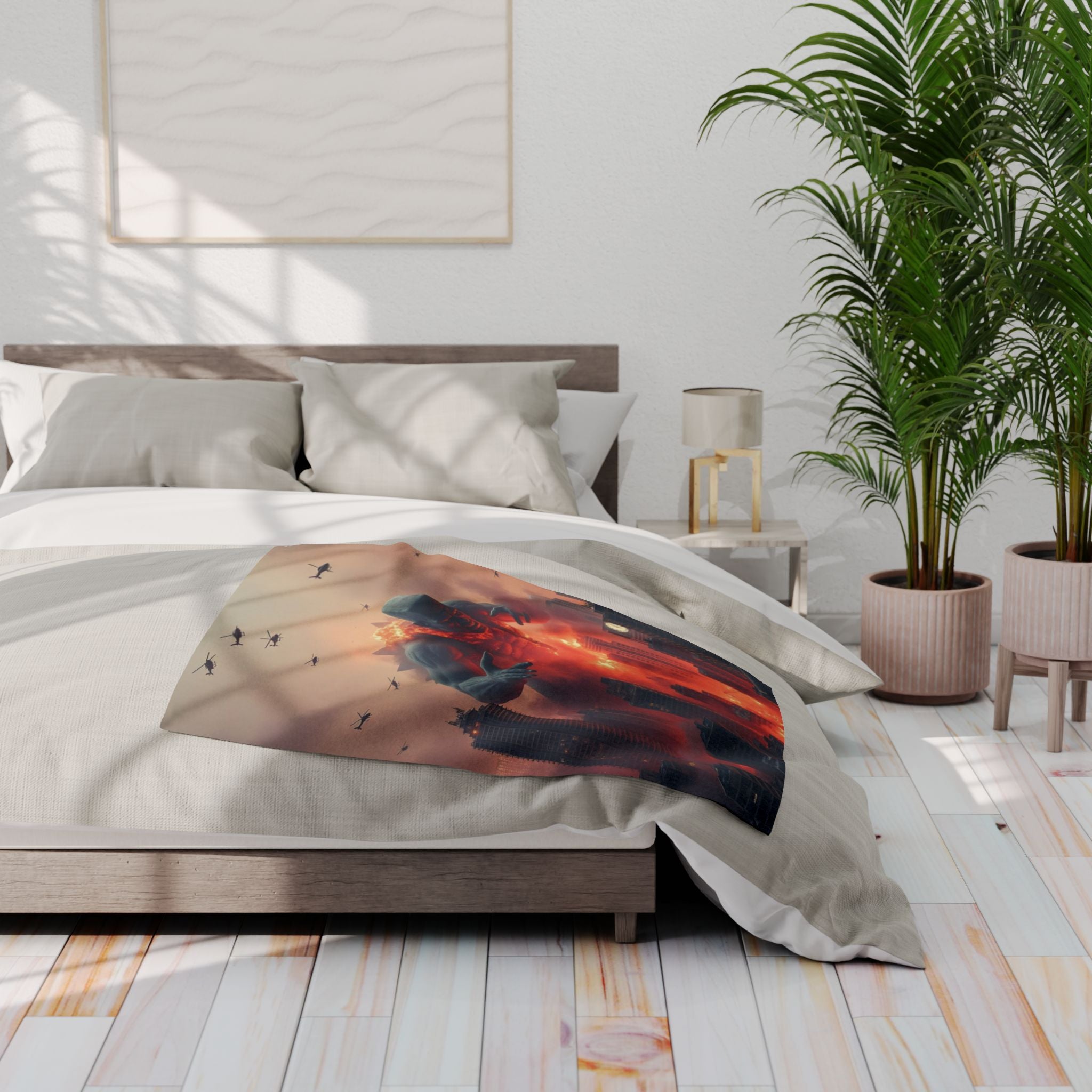 Frankenzilla Destroys City Blanket