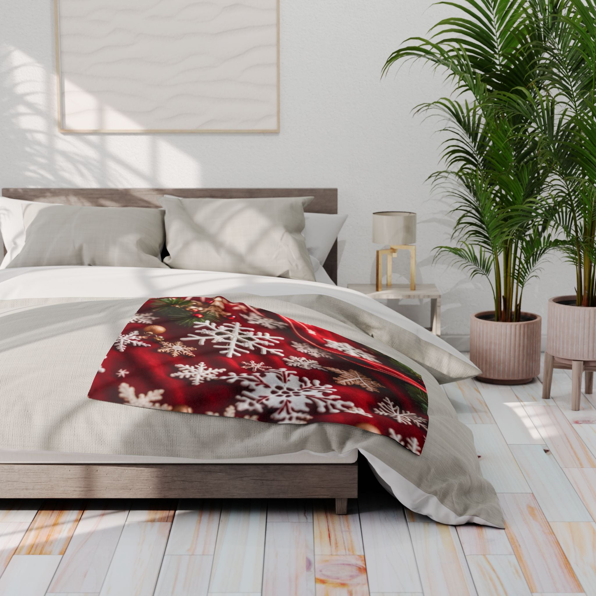 Cosy Snowkflake Winter Blanket