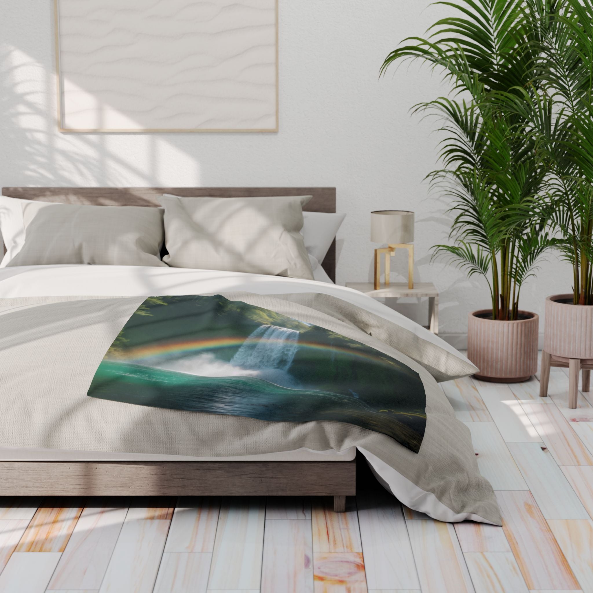 Waterfall Zen Rainbow Blanket