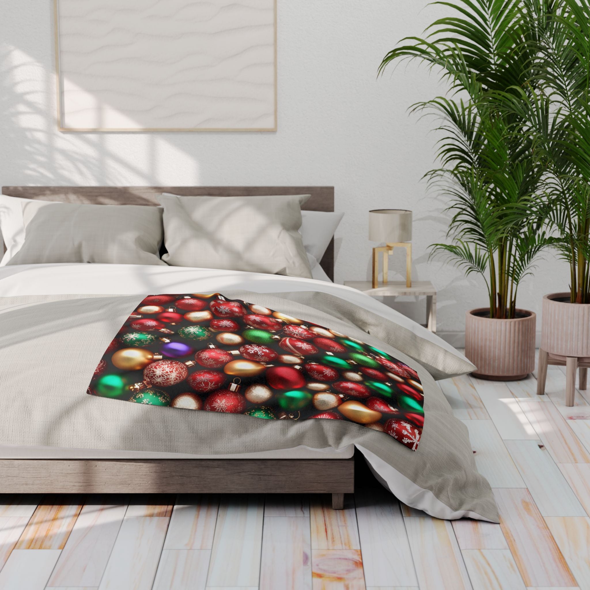 Christmas Baubles Pattern Blanket