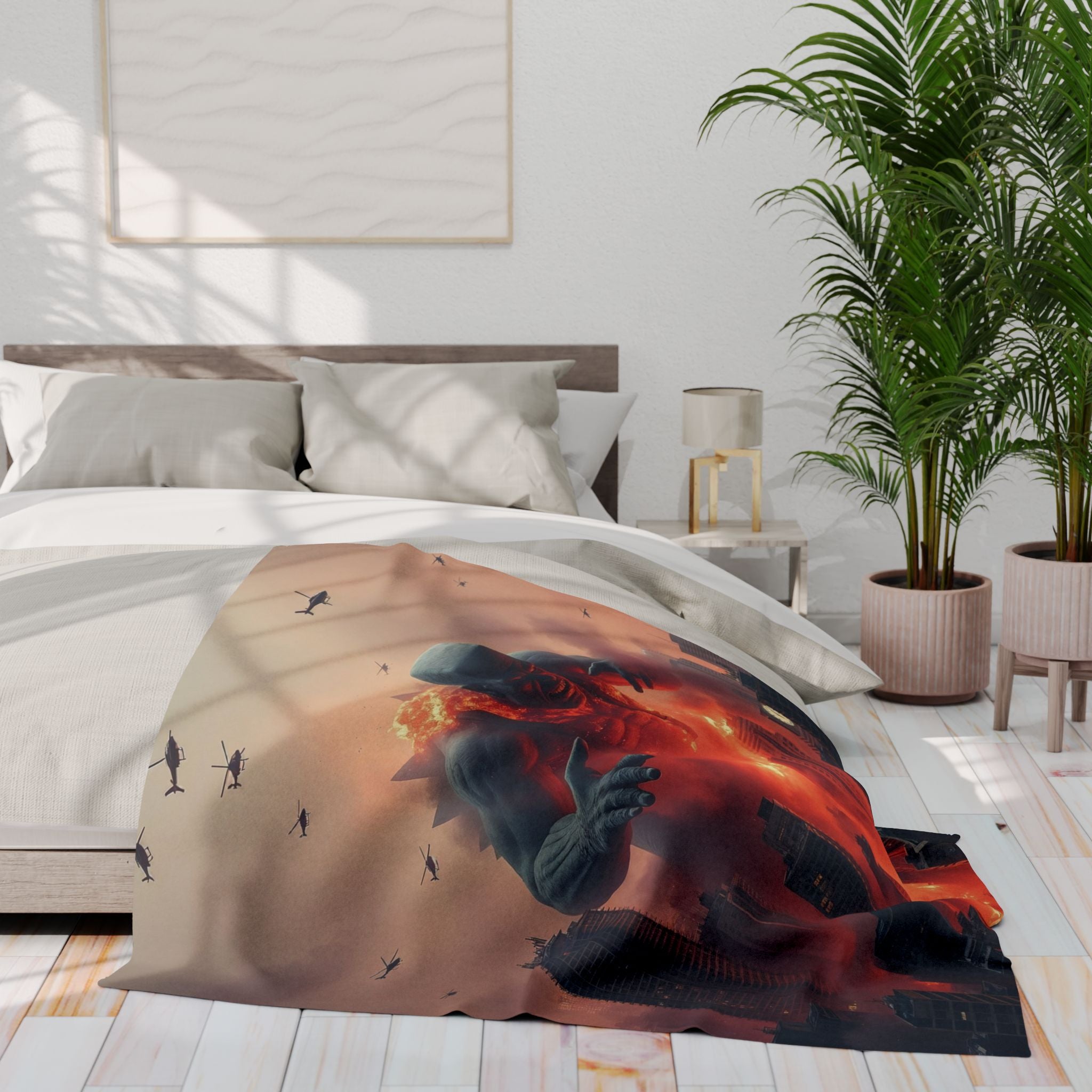 Frankenzilla Destroys City Blanket