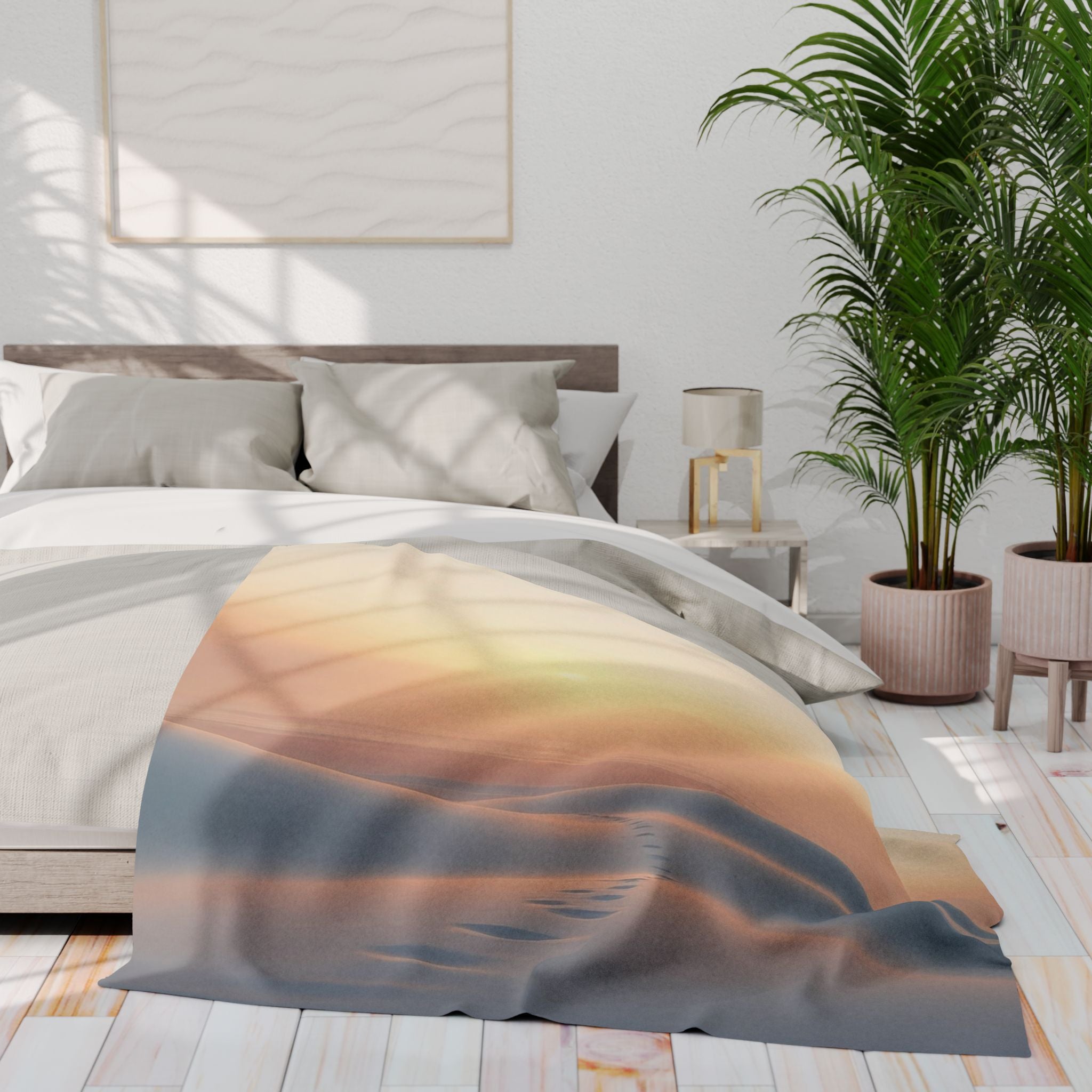 Tranquil White Sand Beach Blanket