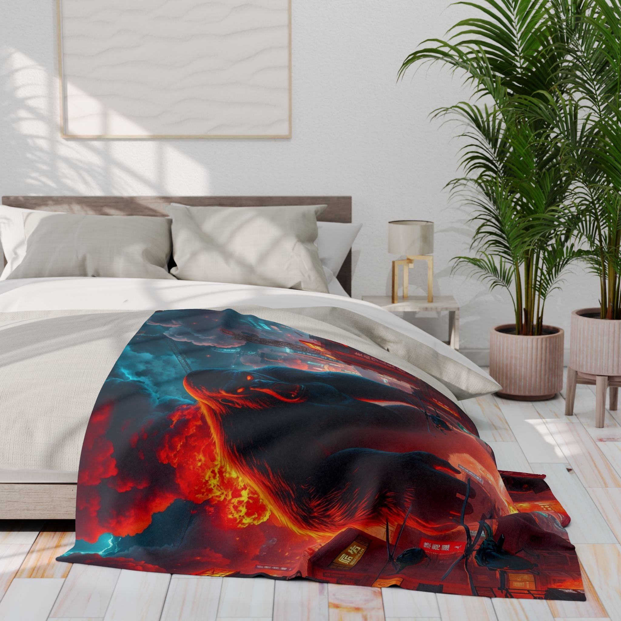 Ape Destroys Tokyo City Blanket