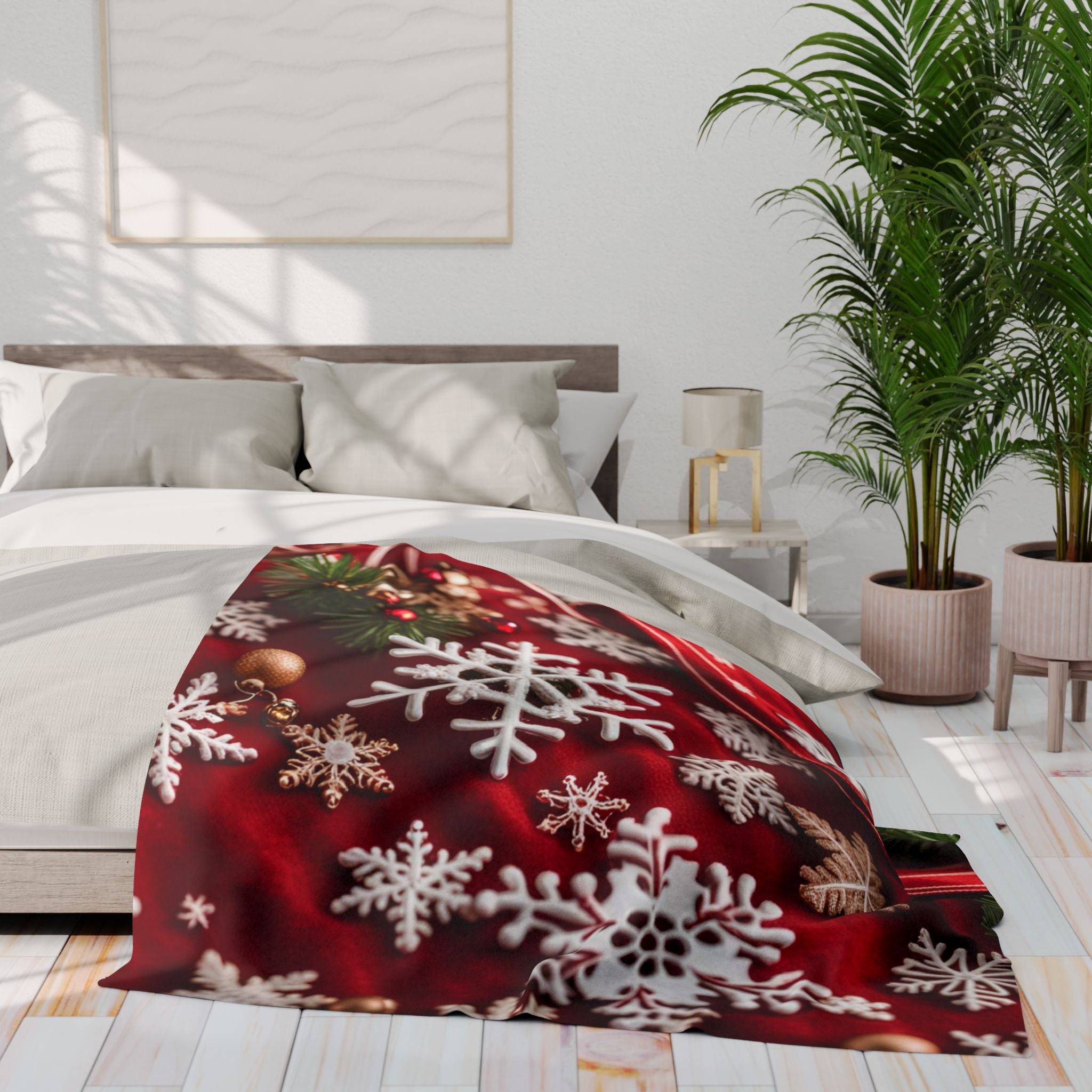 Cosy Snowkflake Winter Blanket