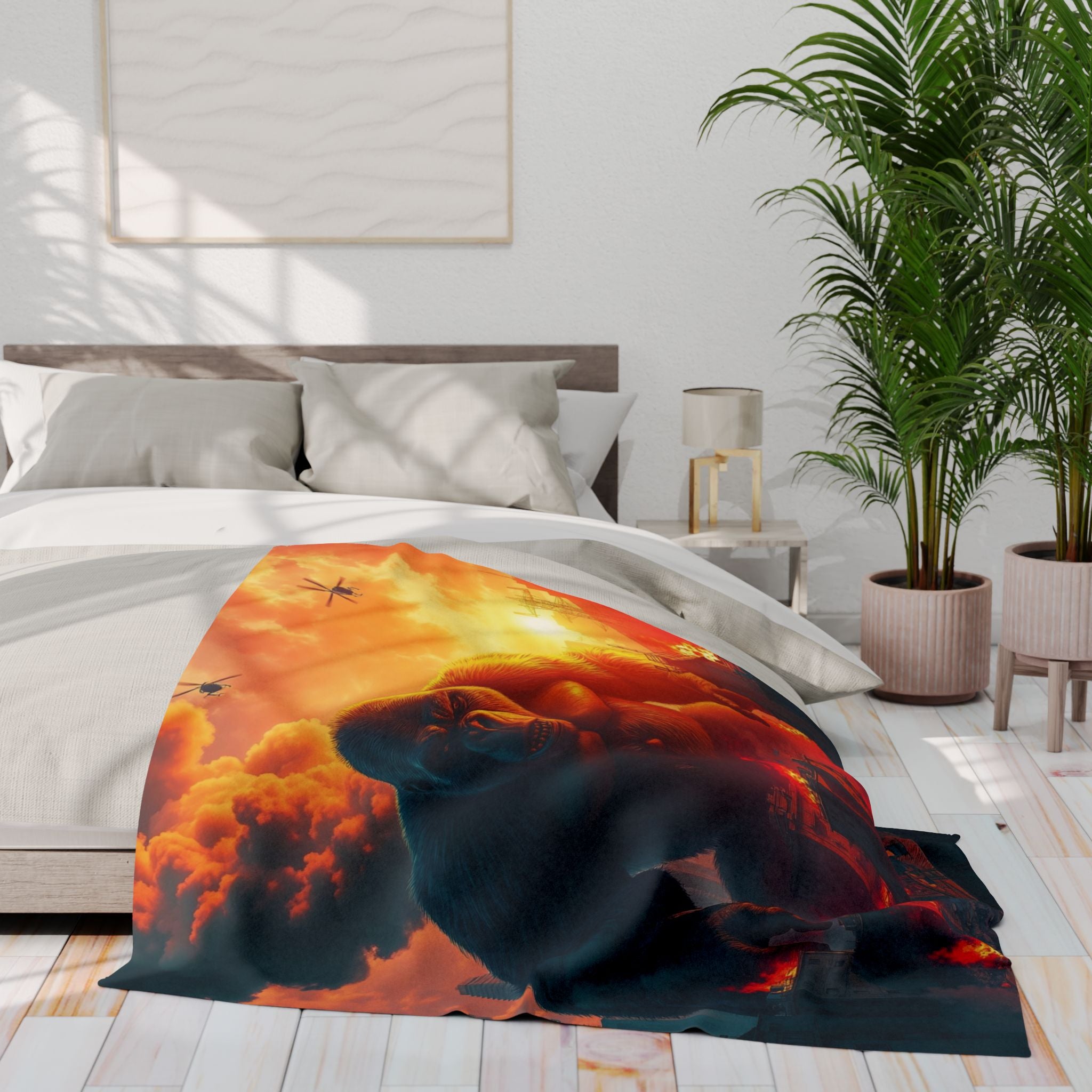 Angry Ape City Carnage Blanket