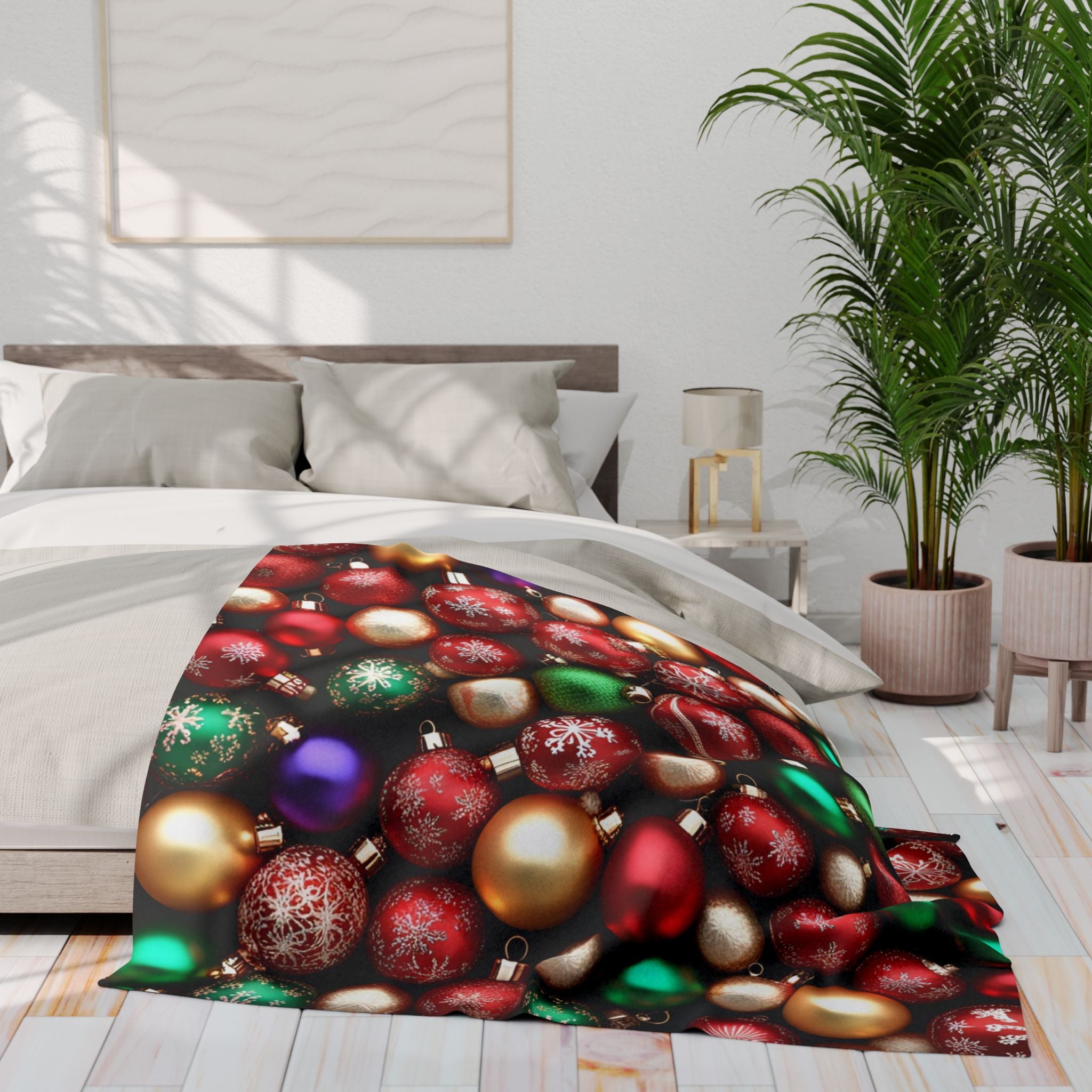 Christmas Baubles Pattern Blanket