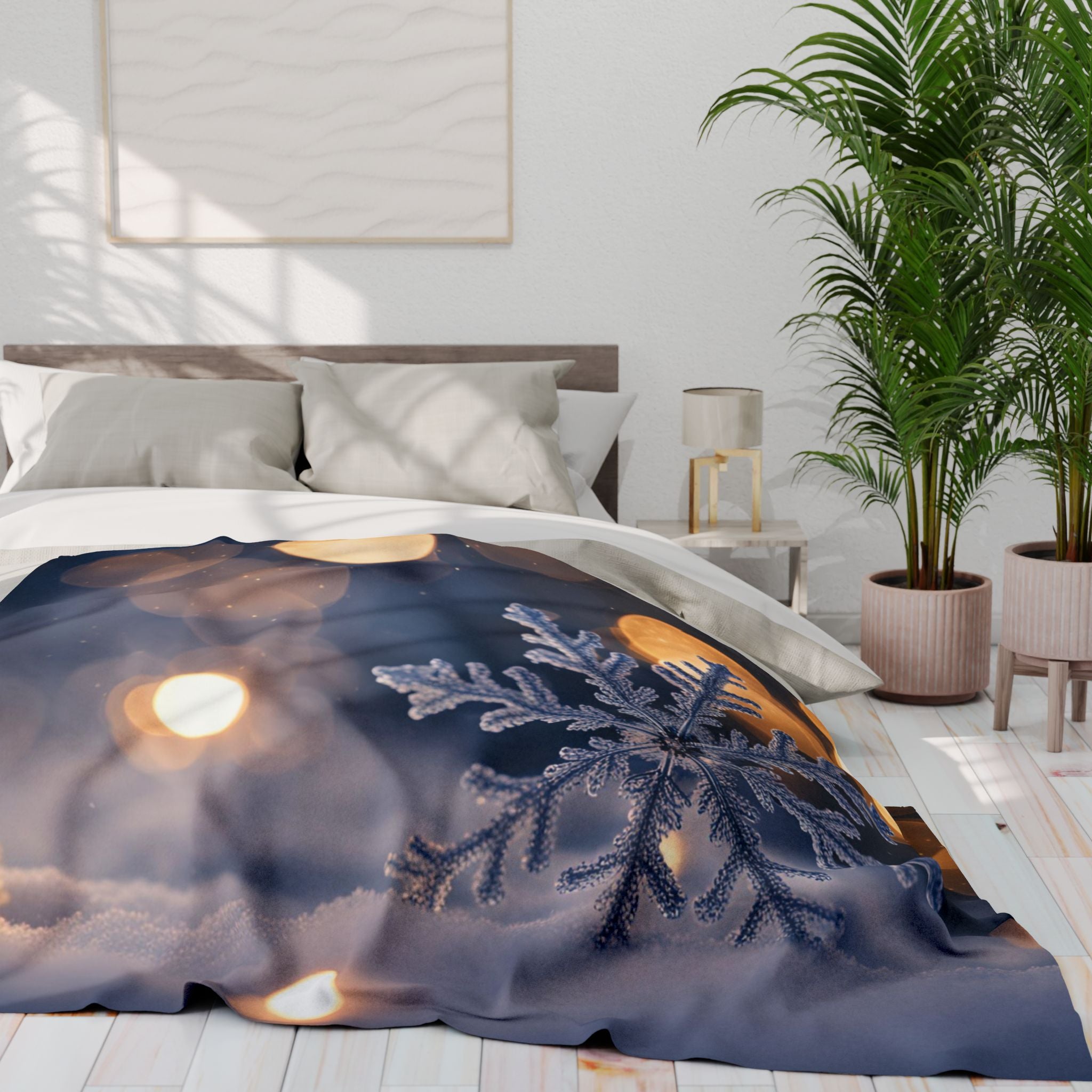 Winter Snowflake Blanket