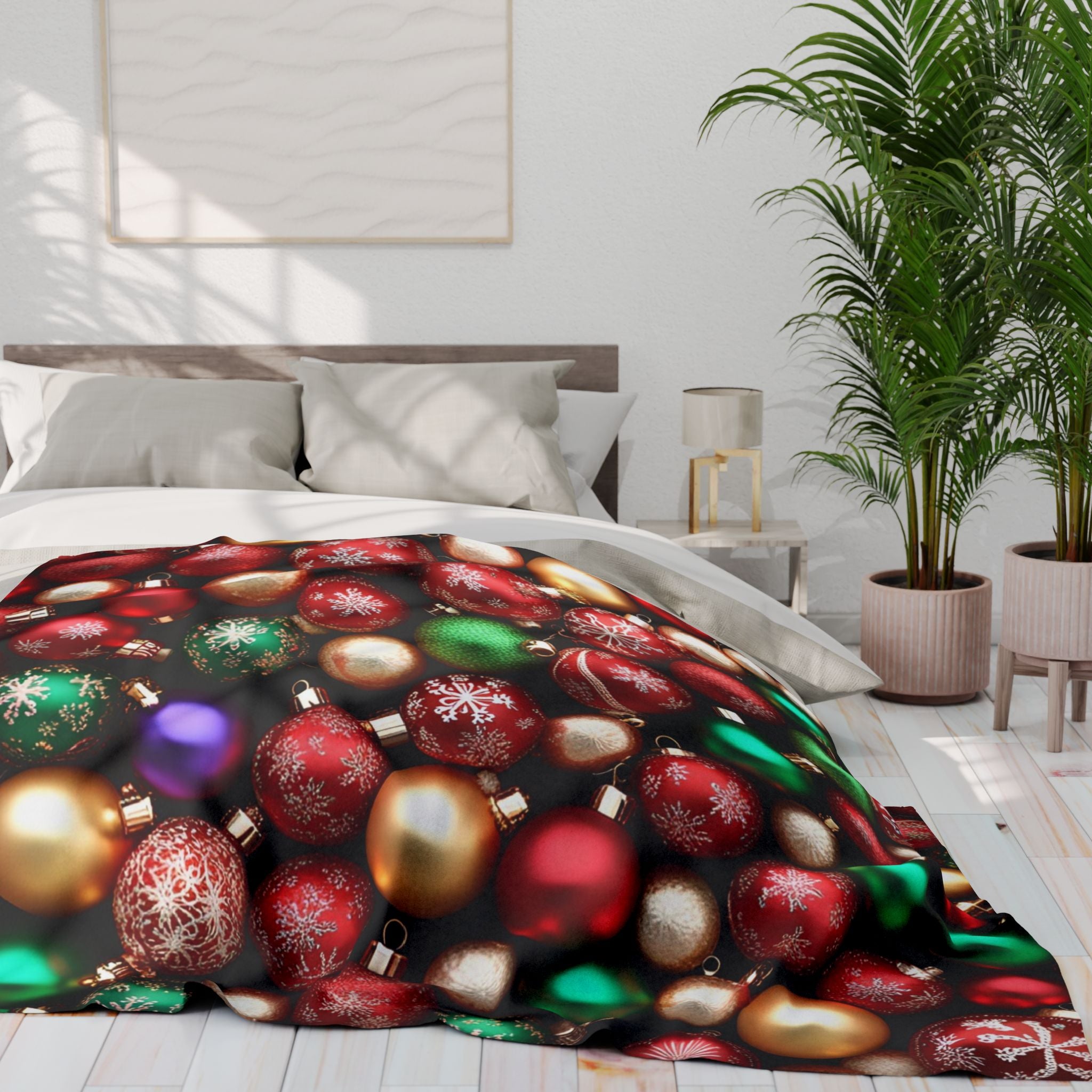 Christmas Baubles Pattern Blanket