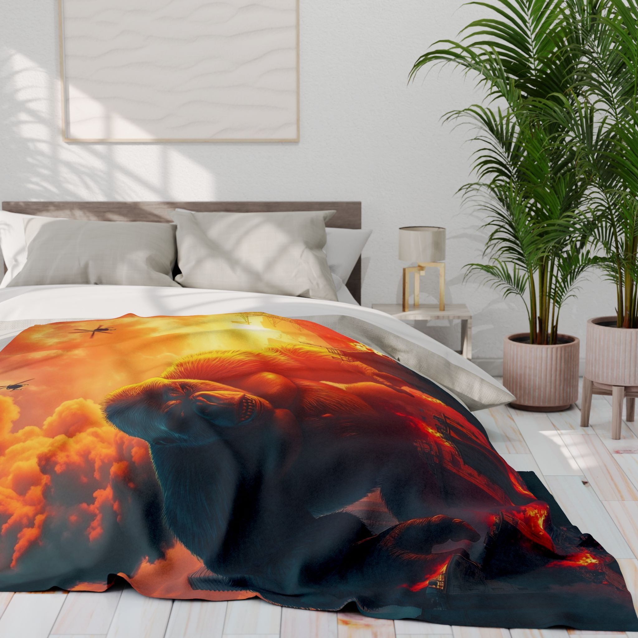 Angry Ape City Carnage Blanket