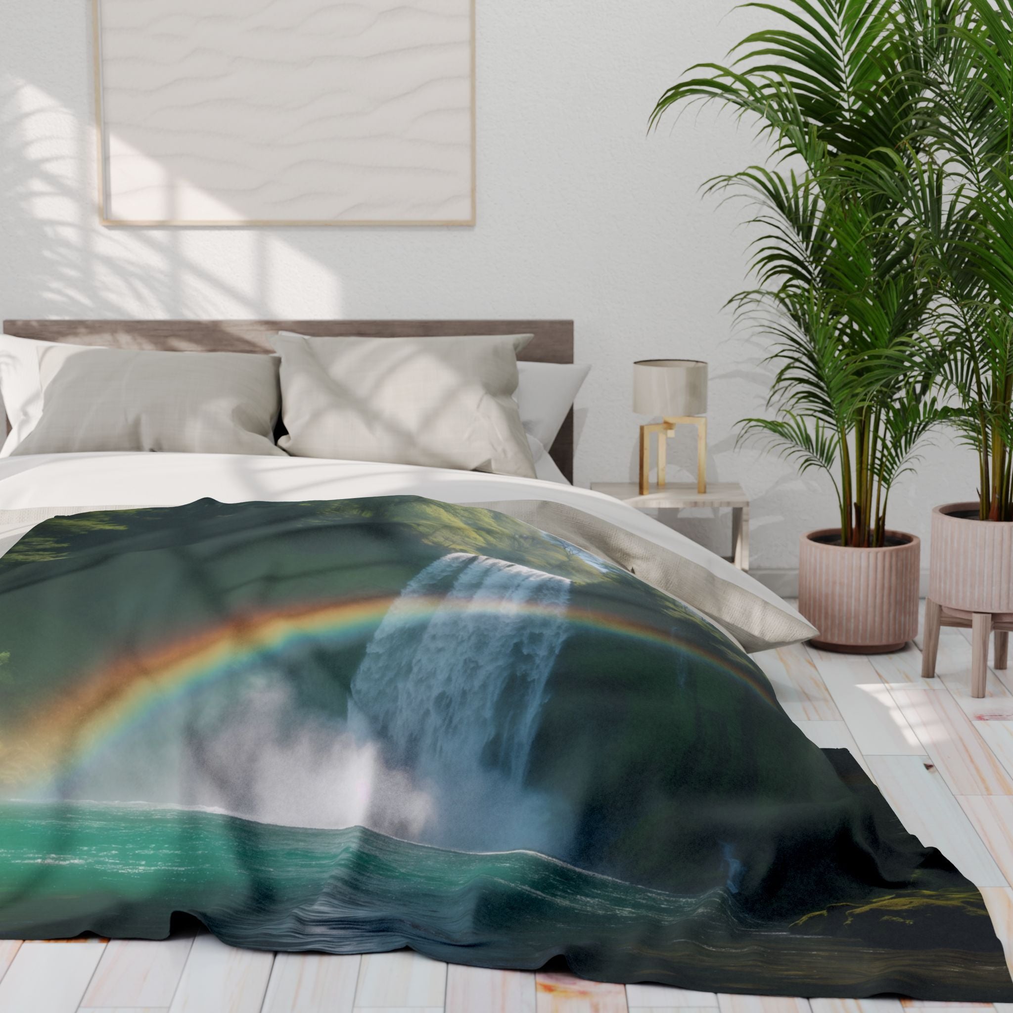 Waterfall Zen Rainbow Blanket