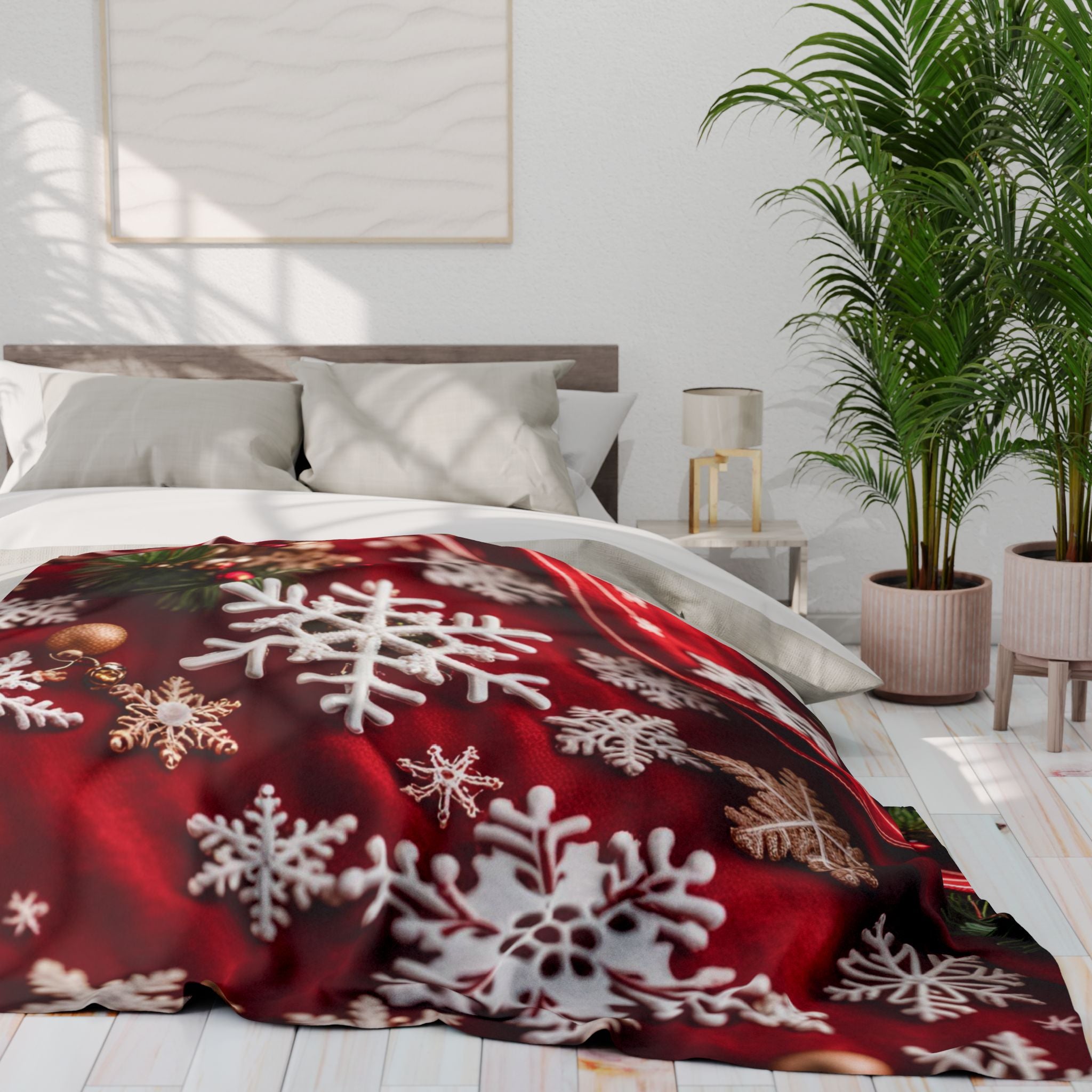 Cosy Snowkflake Winter Blanket