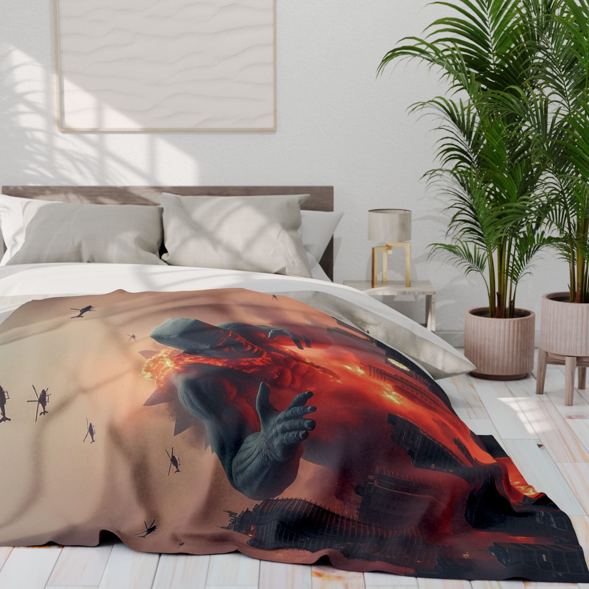 Frankenzilla Destroys City Blanket