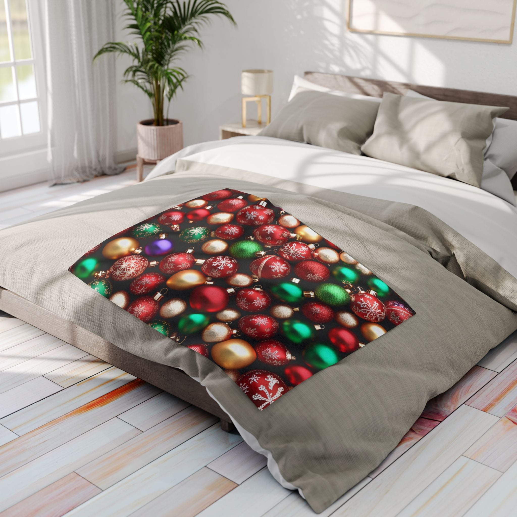 Christmas Baubles Pattern Blanket