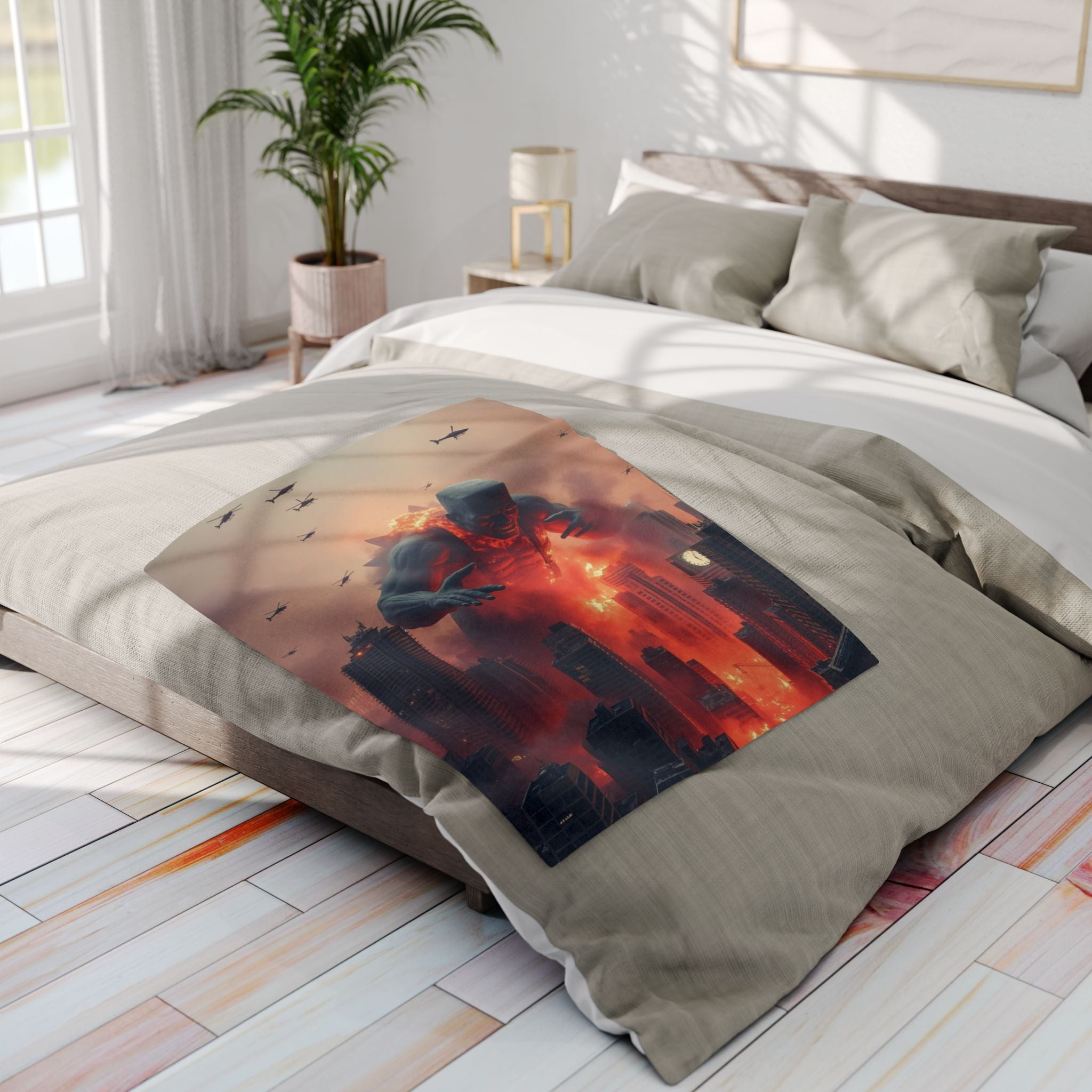 Frankenzilla Destroys City Blanket