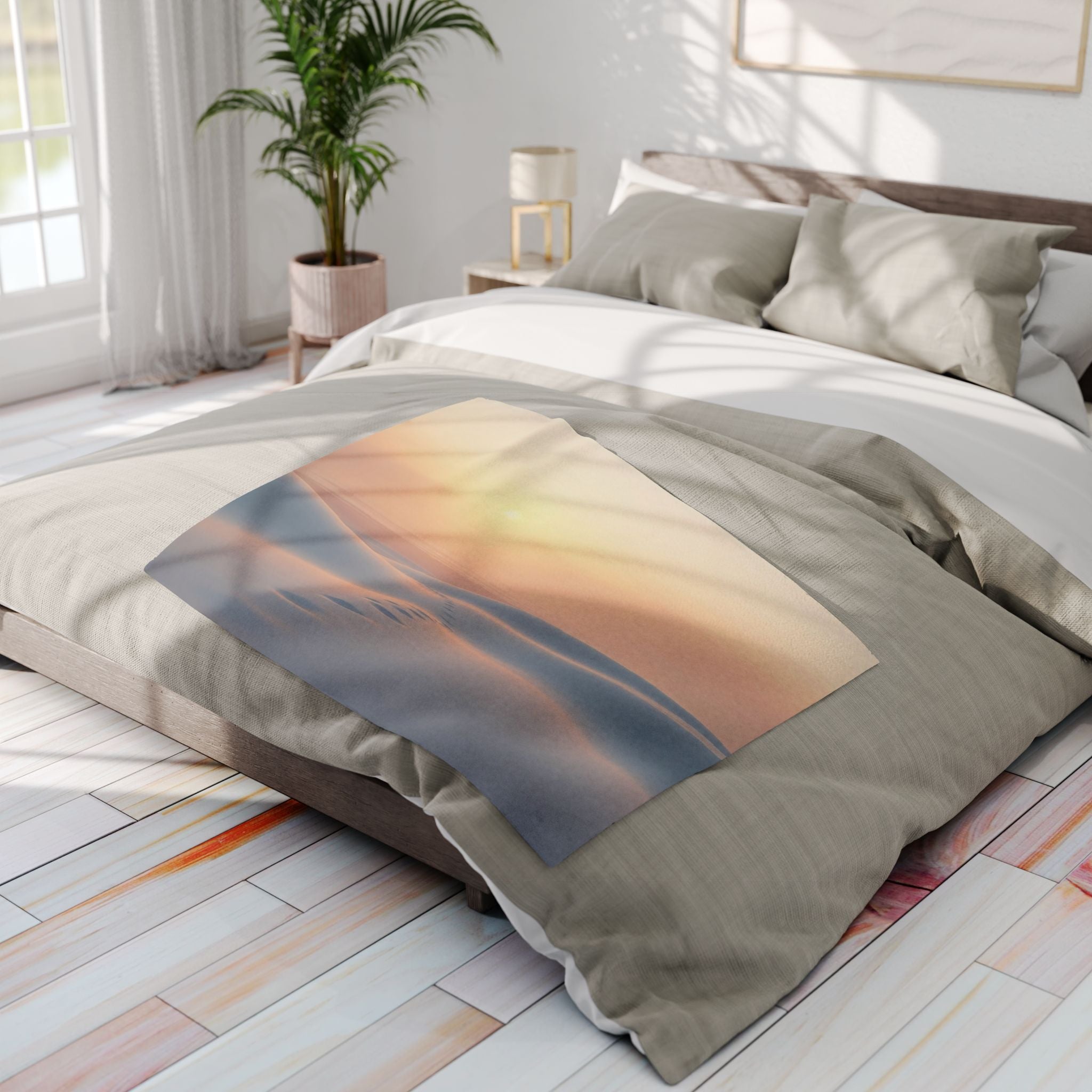 Tranquil White Sand Beach Blanket