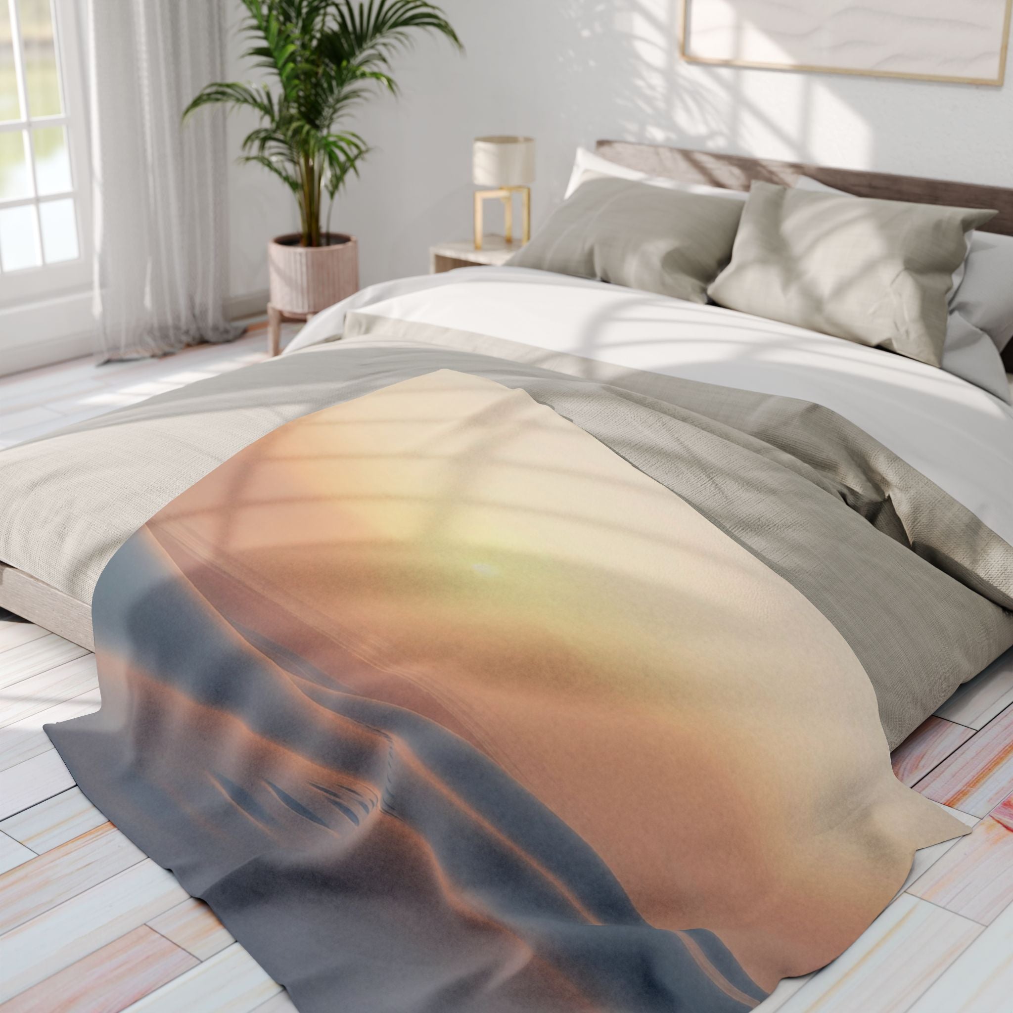 Tranquil White Sand Beach Blanket