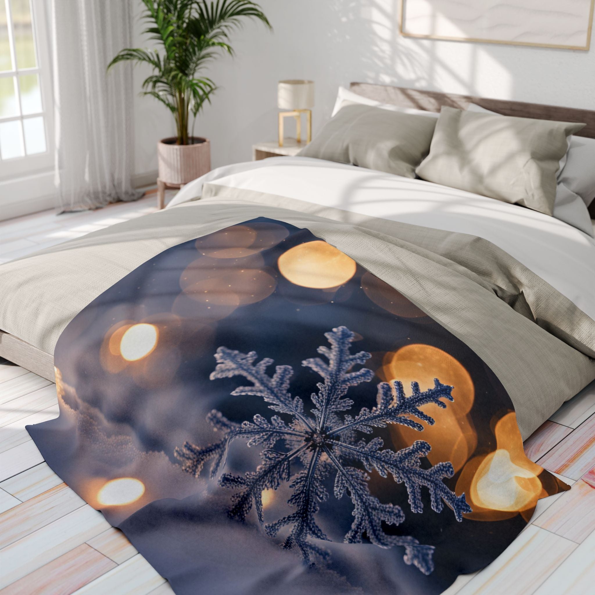 Winter Snowflake Blanket