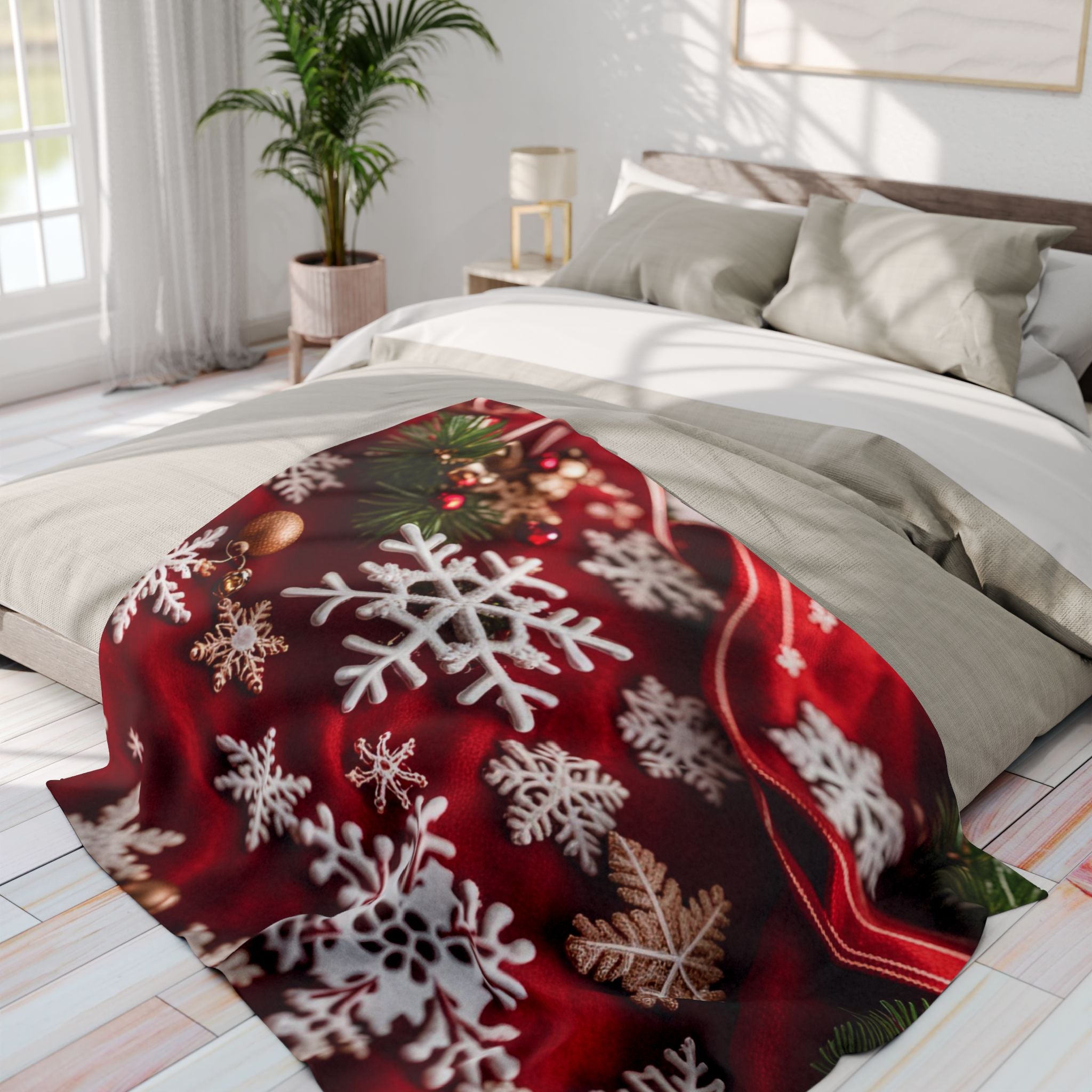 Cosy Snowkflake Winter Blanket