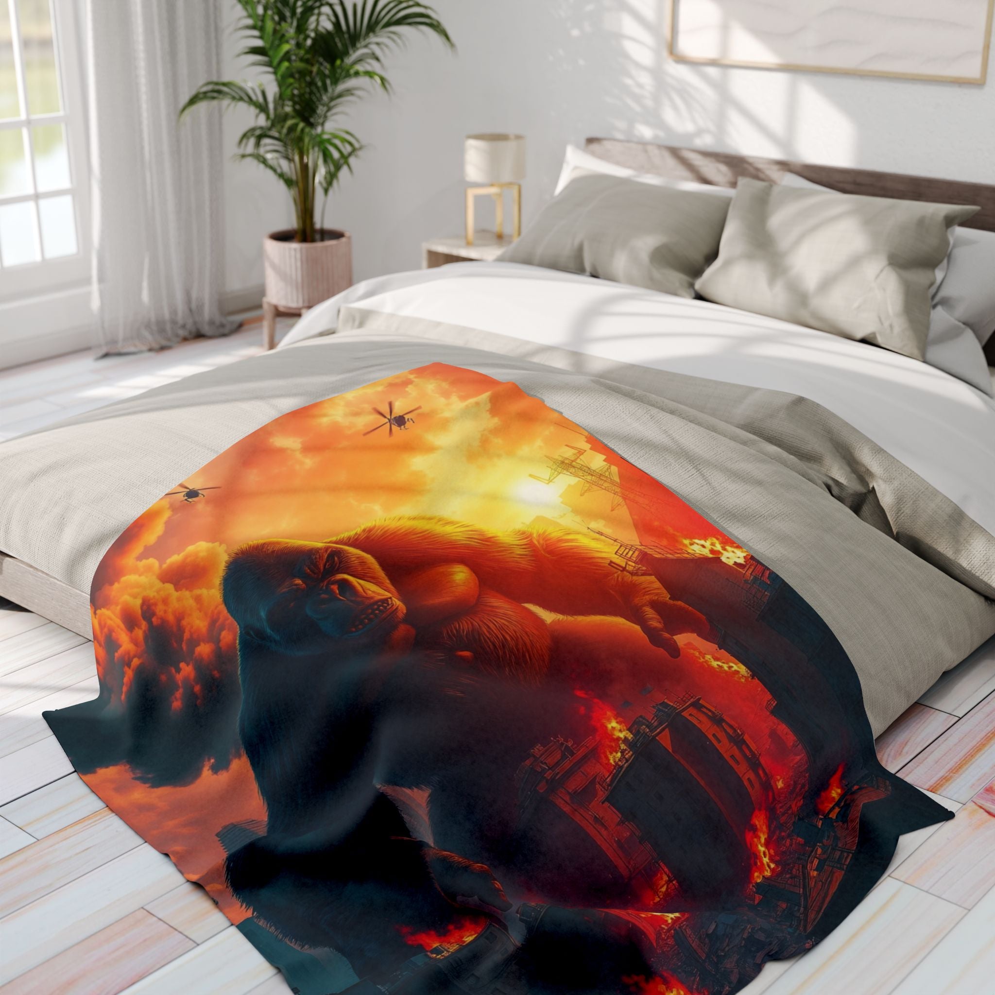 Angry Ape City Carnage Blanket