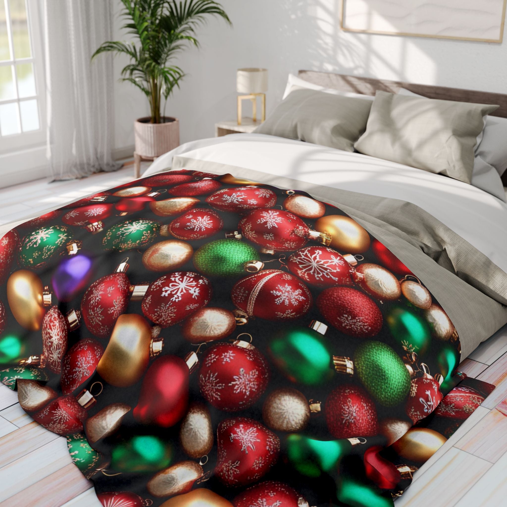 Christmas Baubles Pattern Blanket