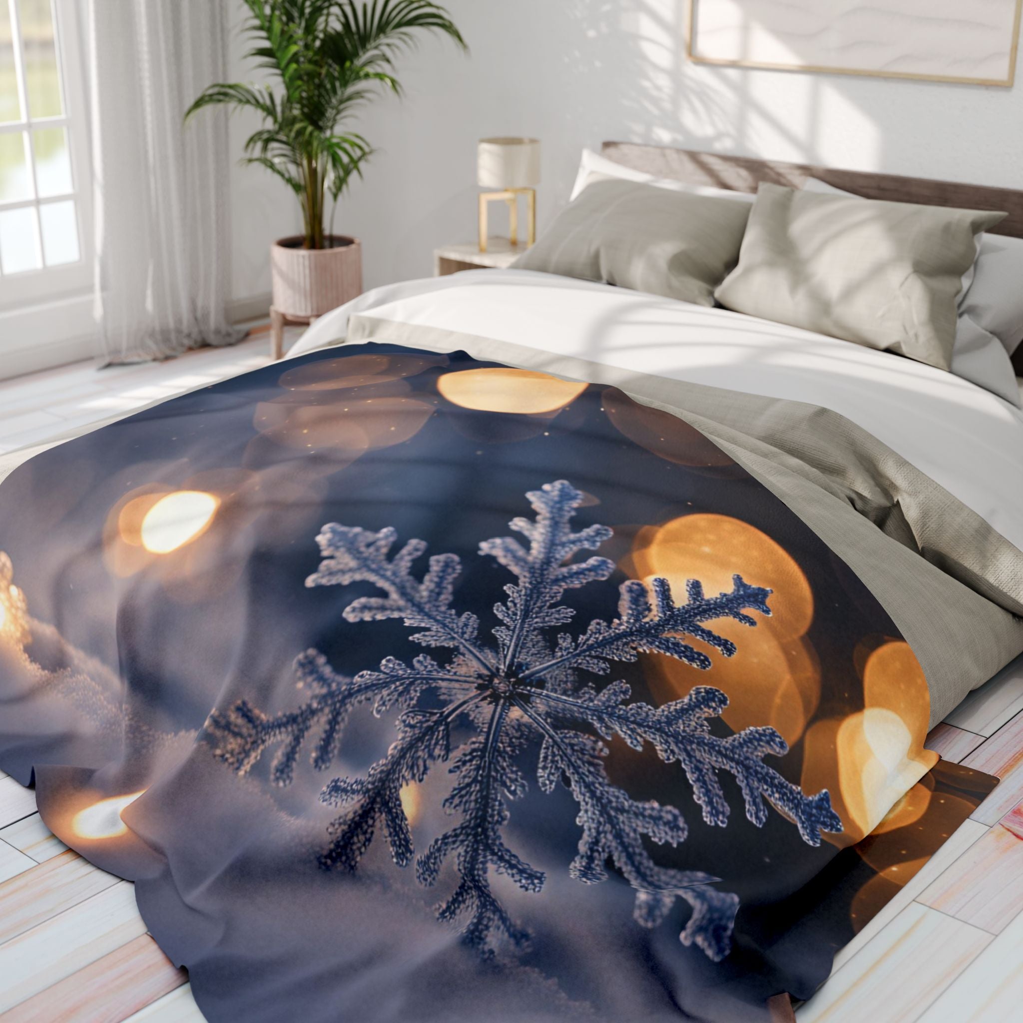 Winter Snowflake Blanket