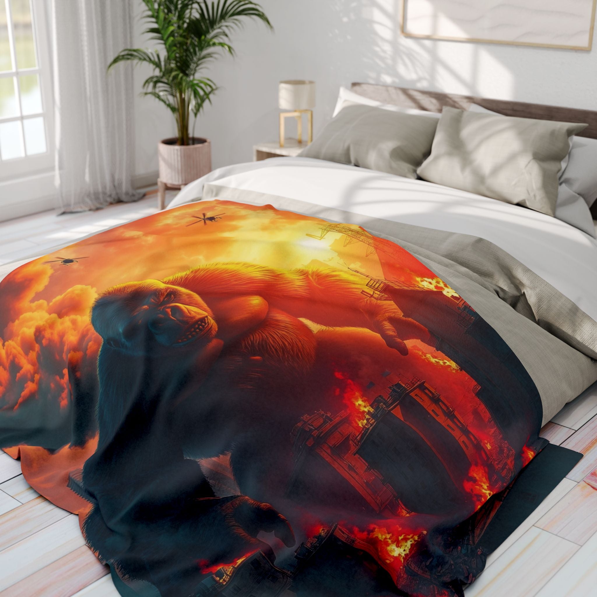 Angry Ape City Carnage Blanket