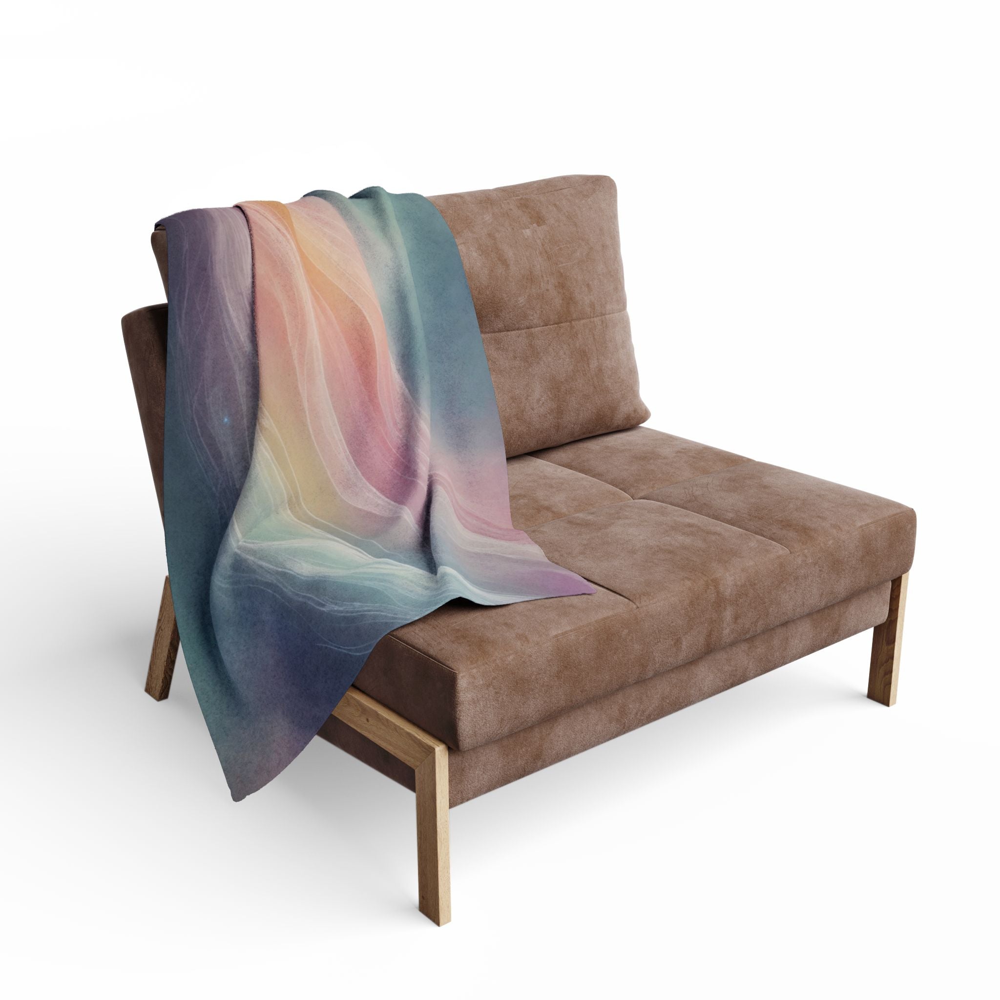 Soothing Abstract Borealis Breeze Blanket