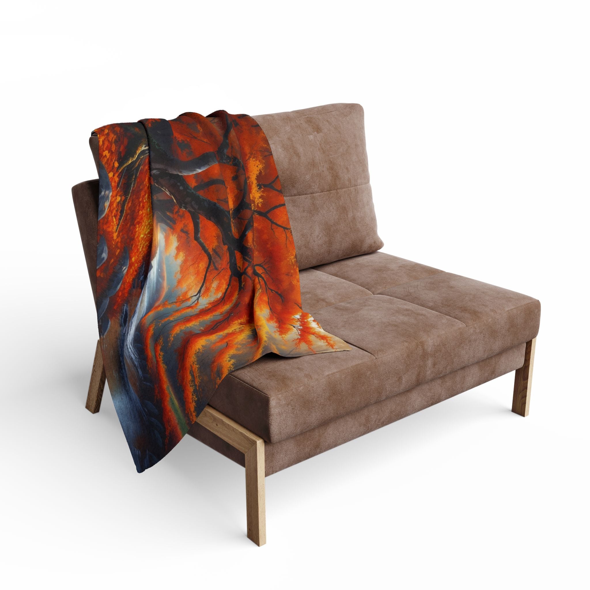 Japanese Maple Tree Autumn Blanket