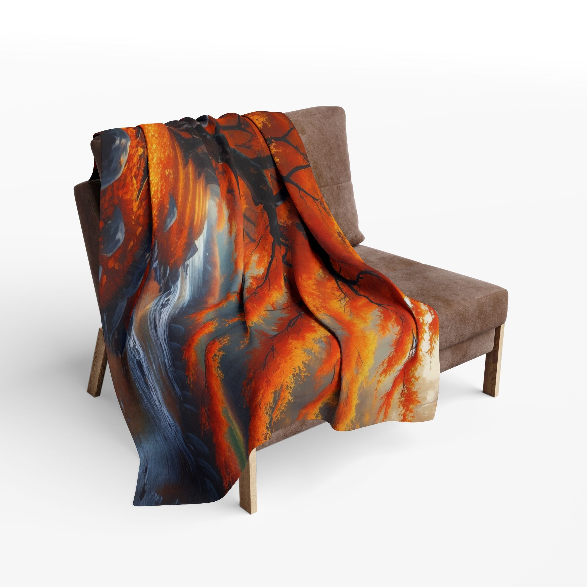 Japanese Maple Tree Autumn Blanket