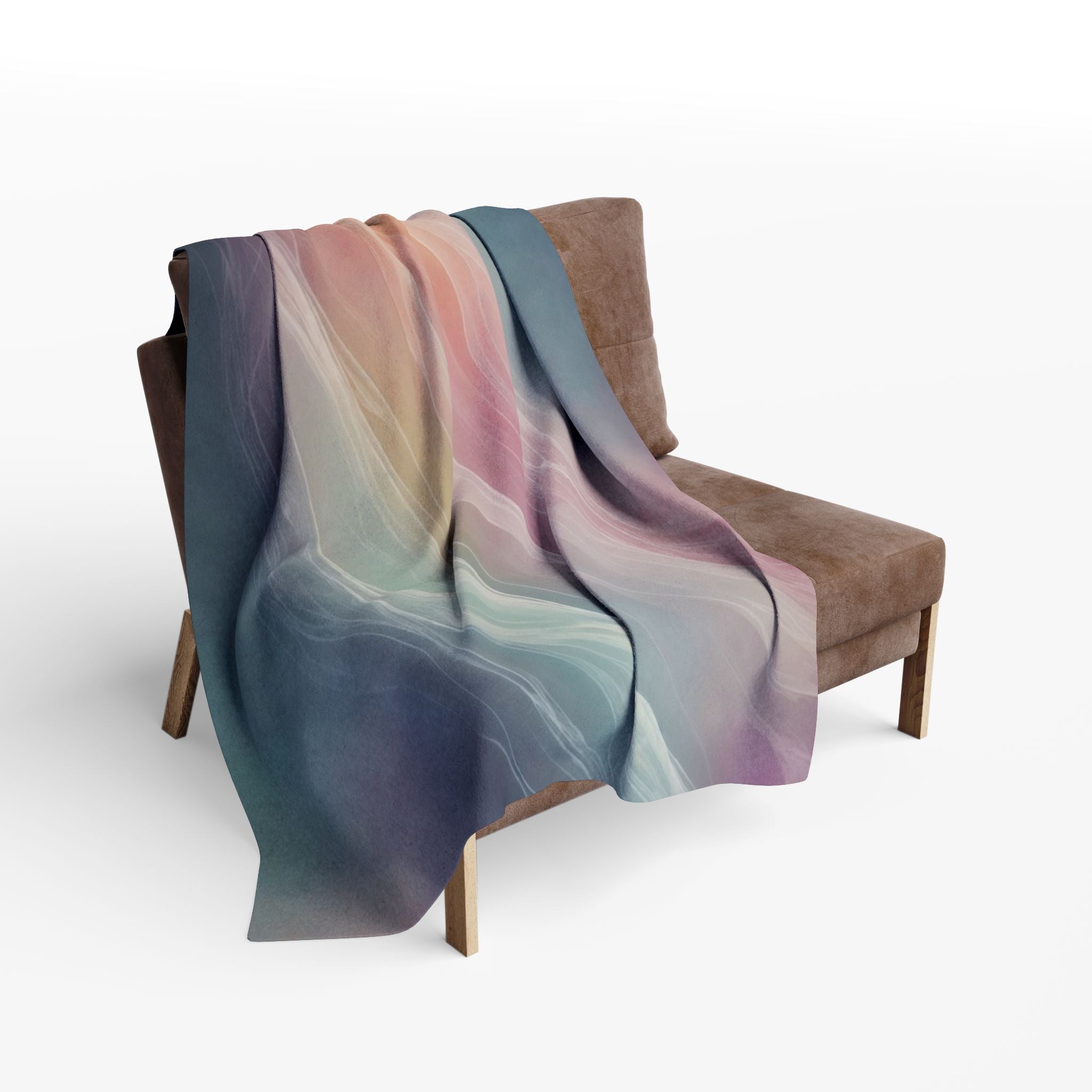 Soothing Abstract Borealis Breeze Blanket