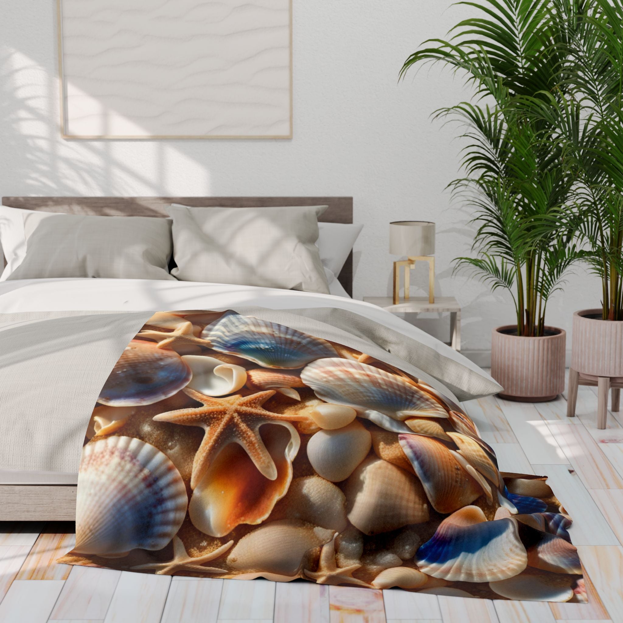 Costal Seashells Blanket