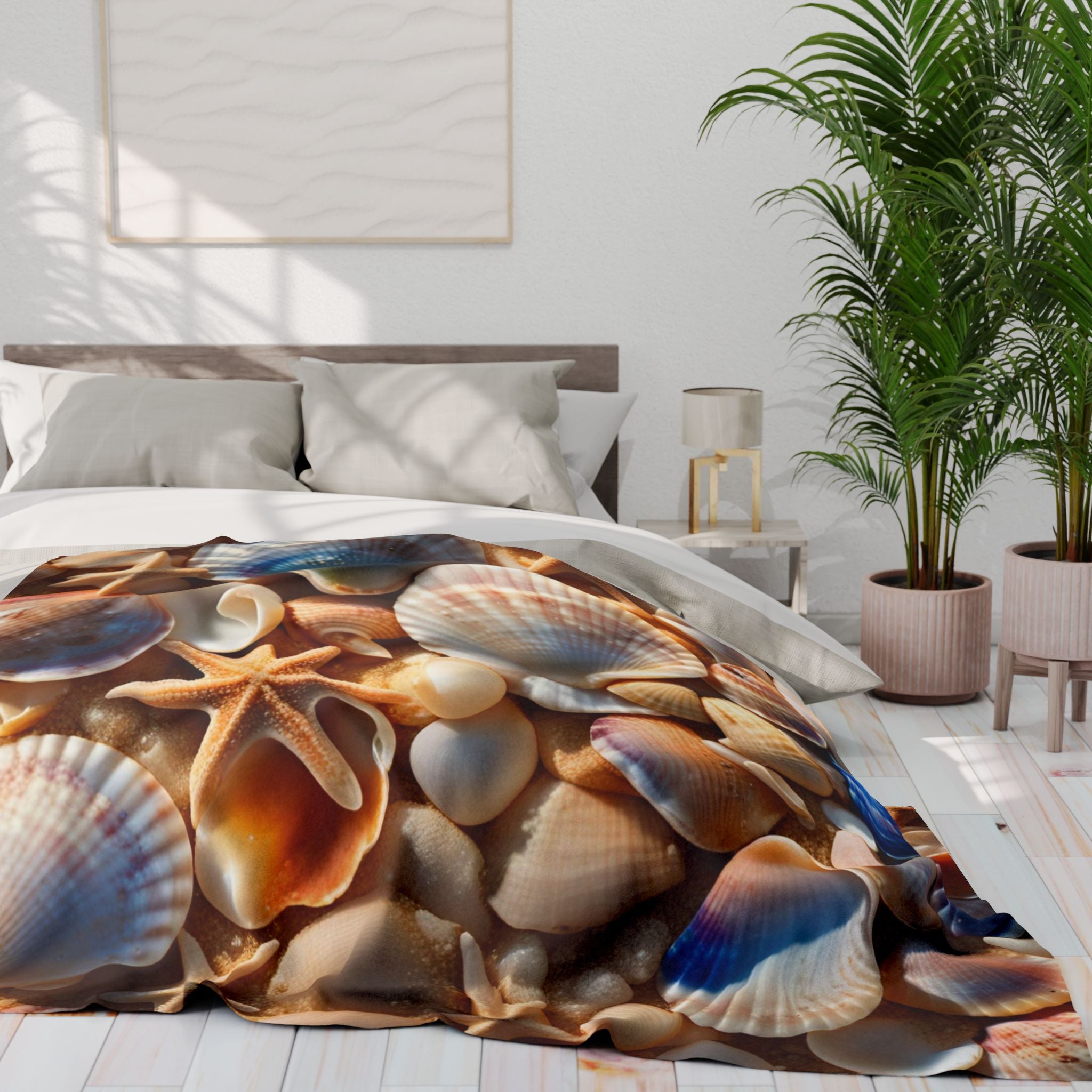 Costal Seashells Blanket