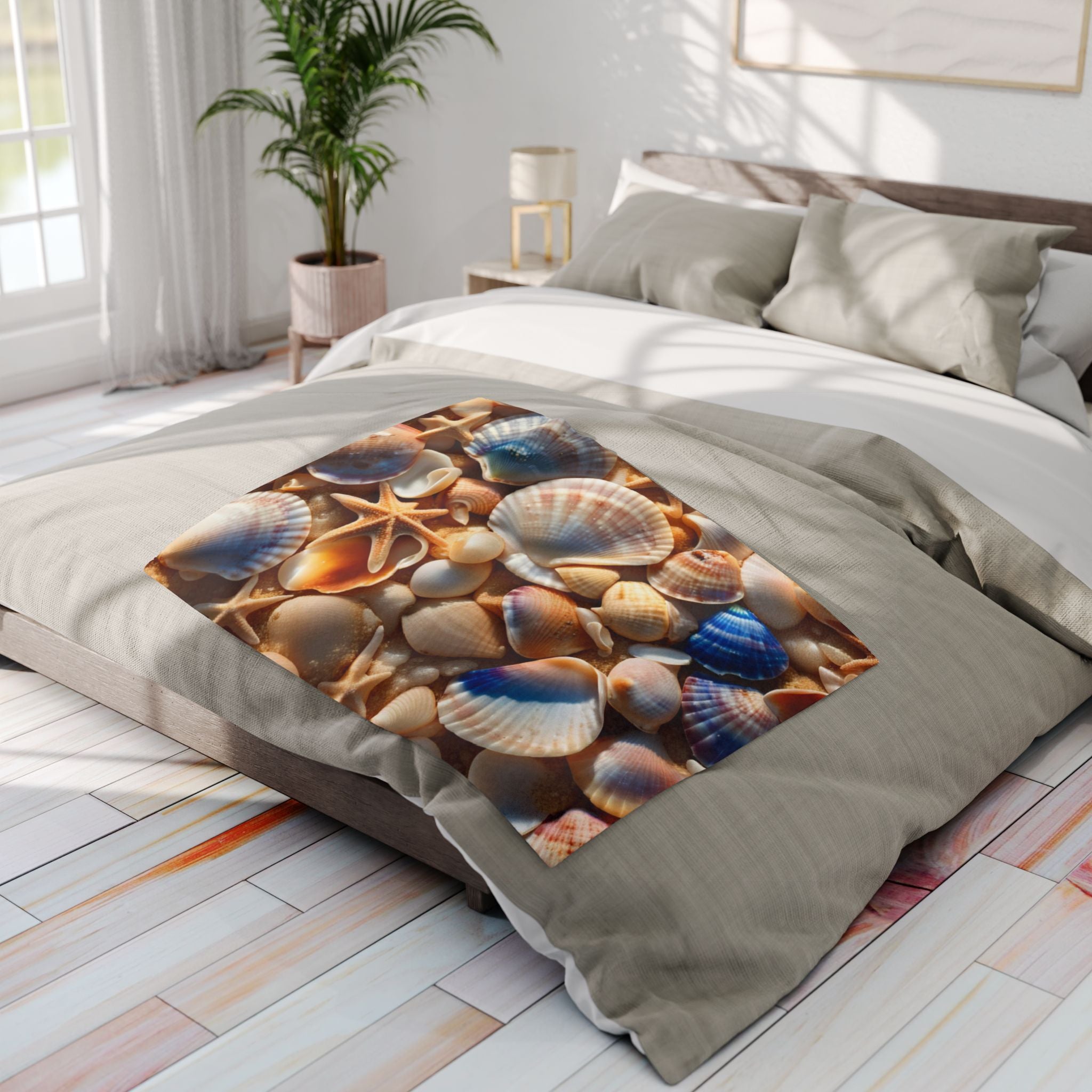 Costal Seashells Blanket