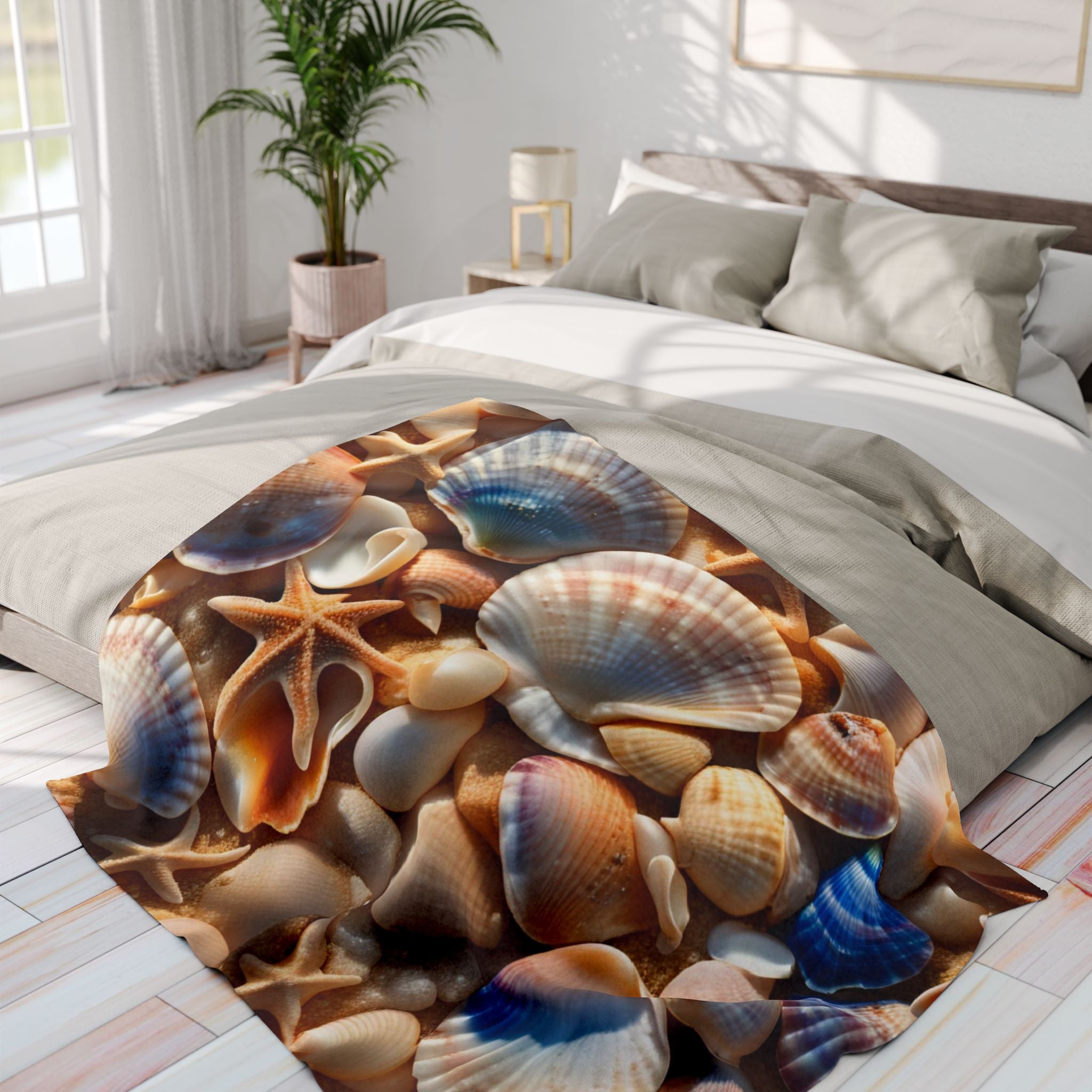 Costal Seashells Blanket