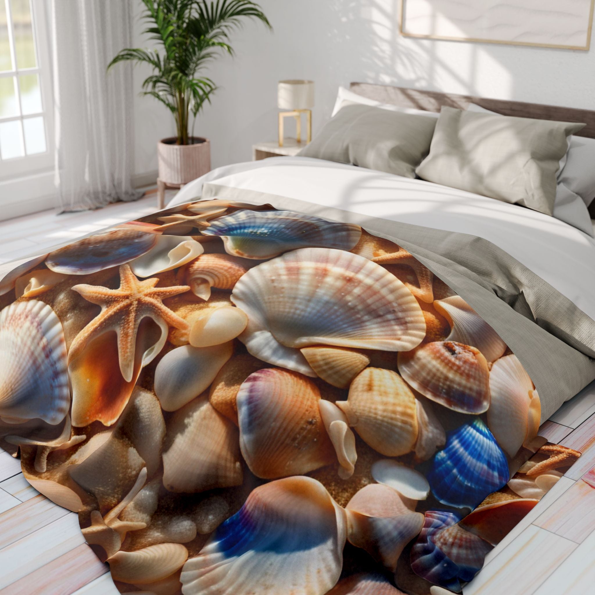 Costal Seashells Blanket