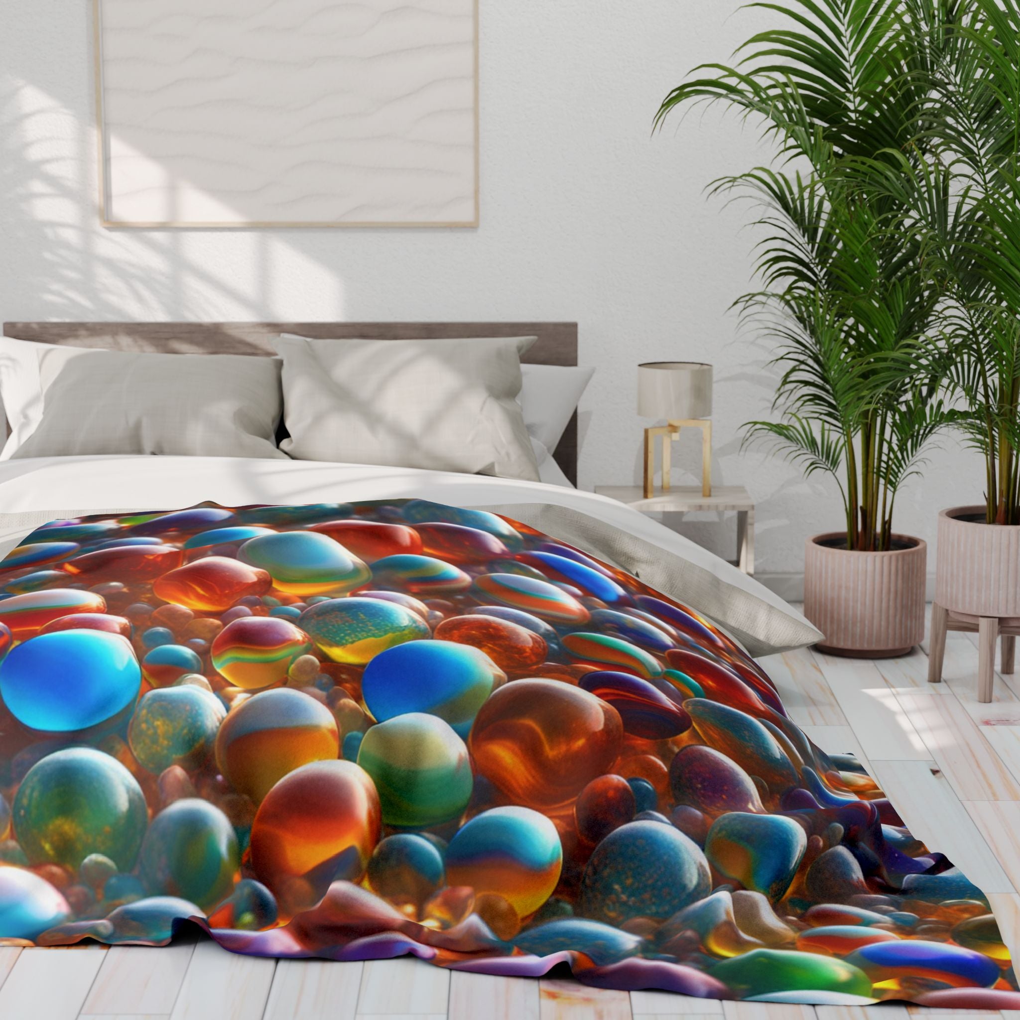 Vibrant Marbles Blanket