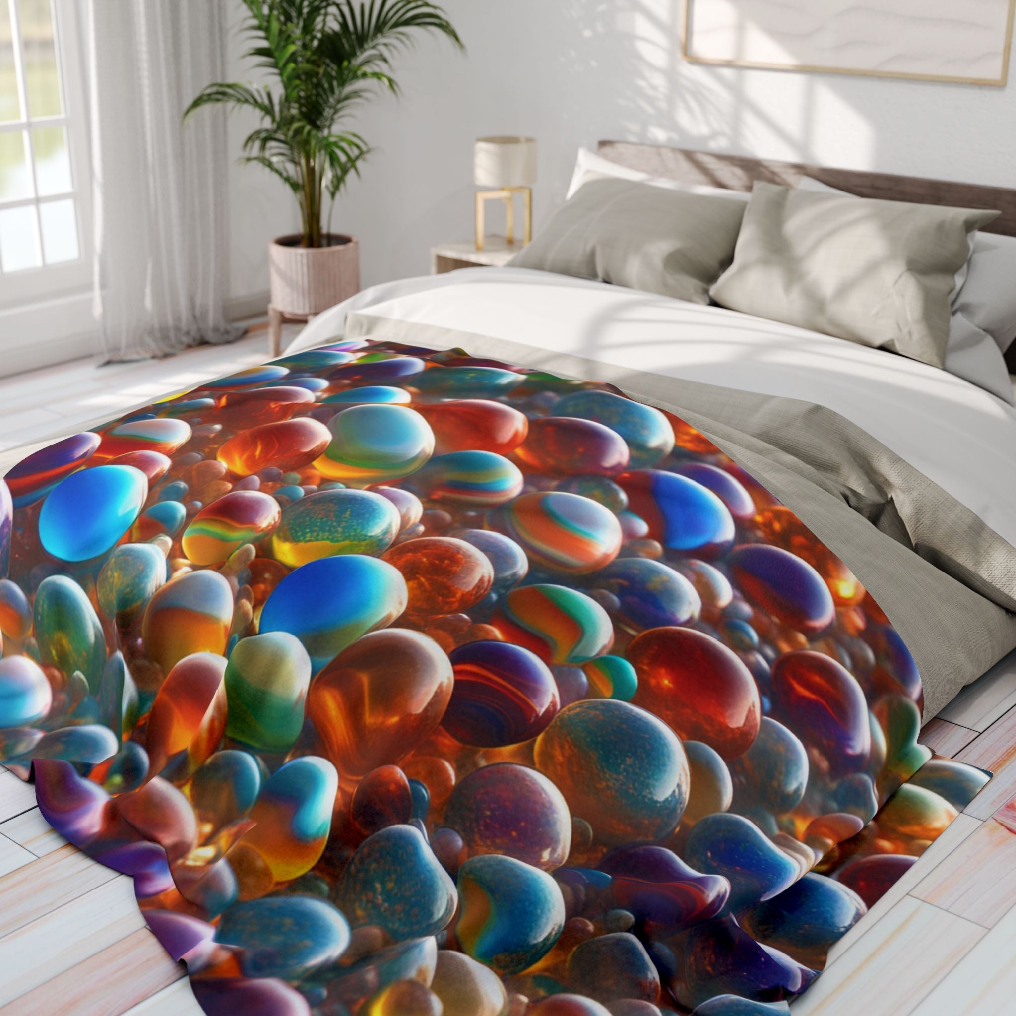 Vibrant Marbles Blanket