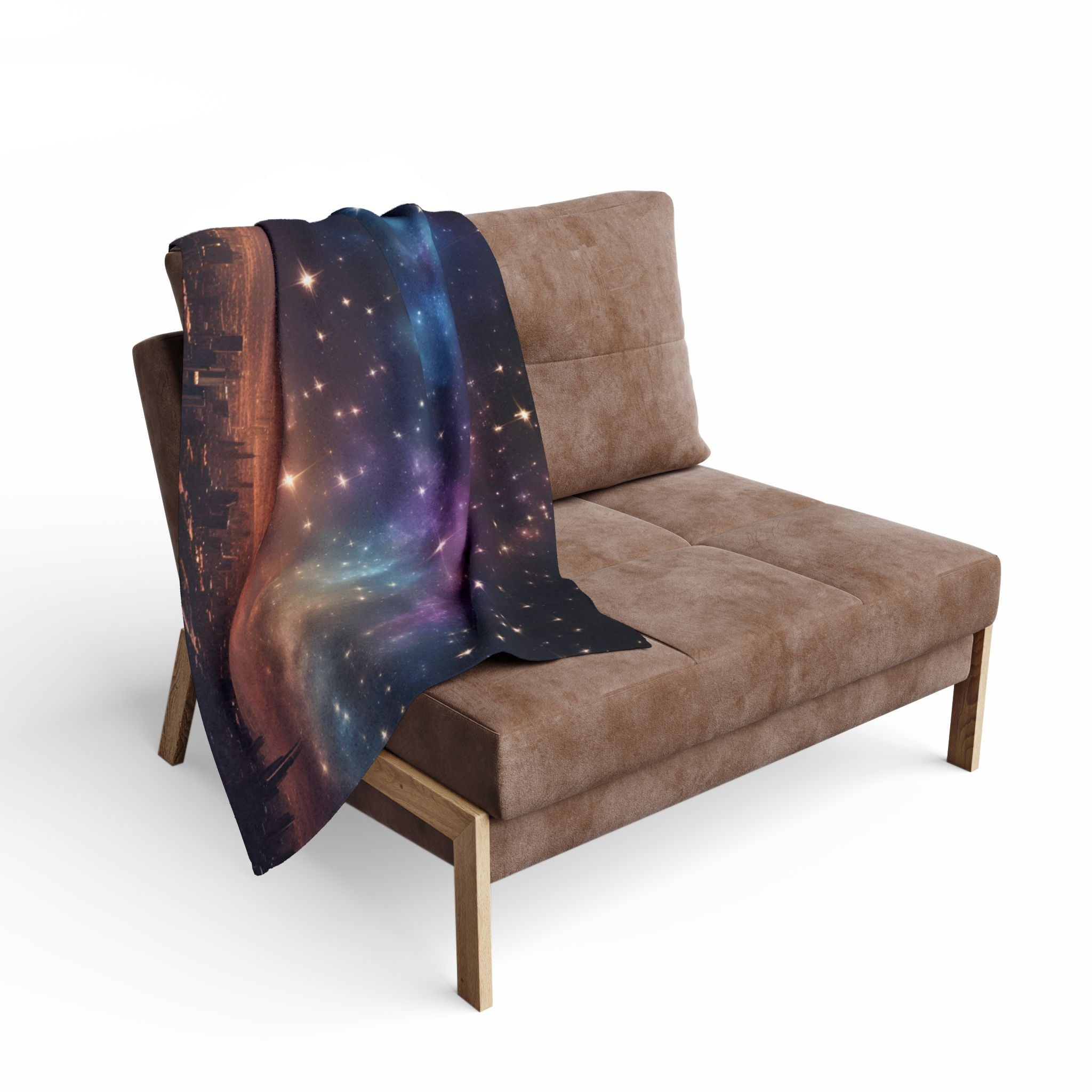 Cosmic City Skyline Blanket