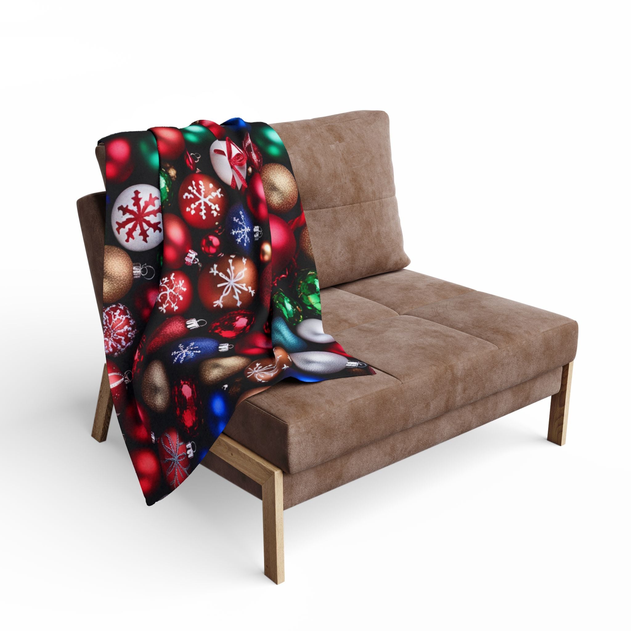 Festive Christmas Baubles Blanket